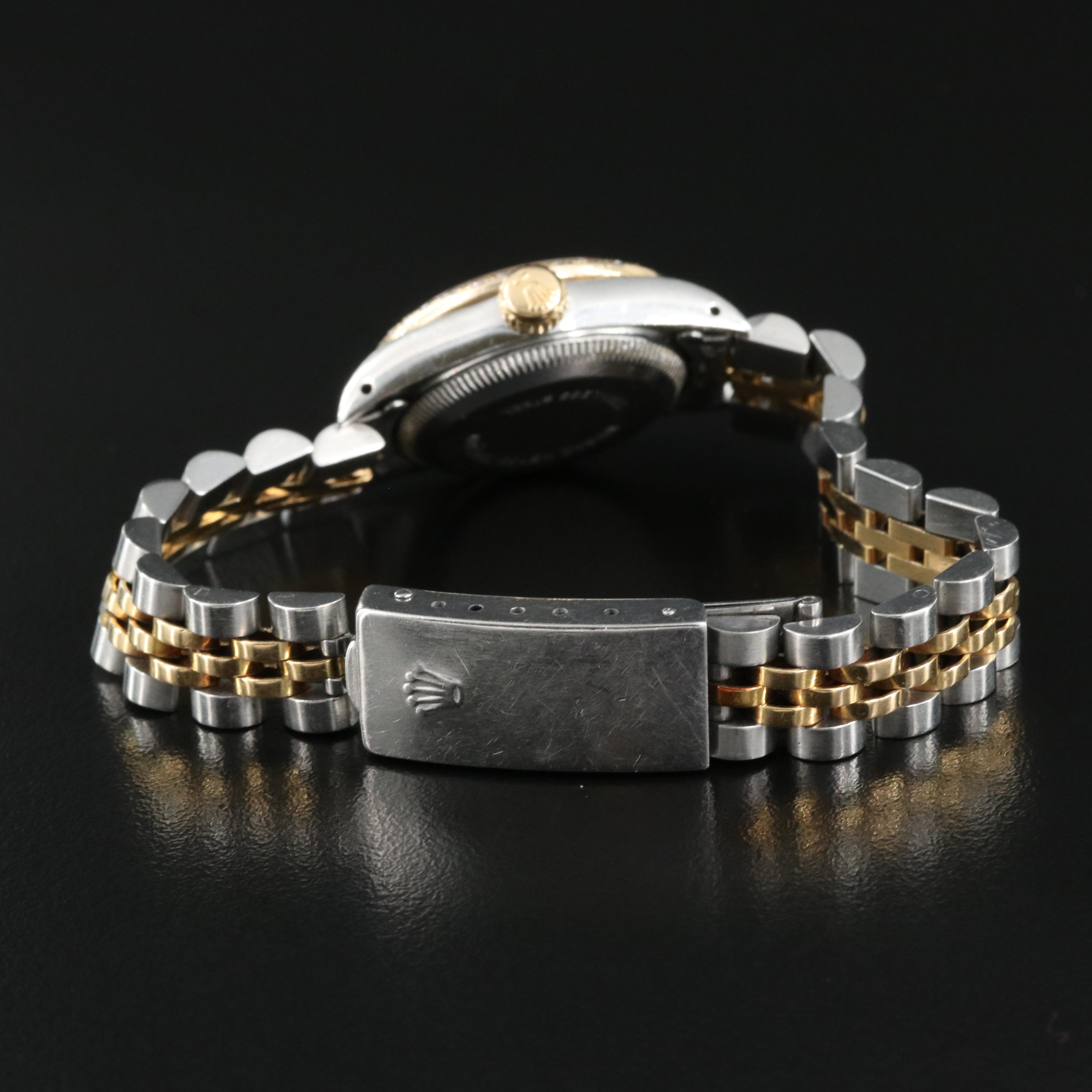 1986 Rolex Oyster Perpetual Diamond Bezel Watch