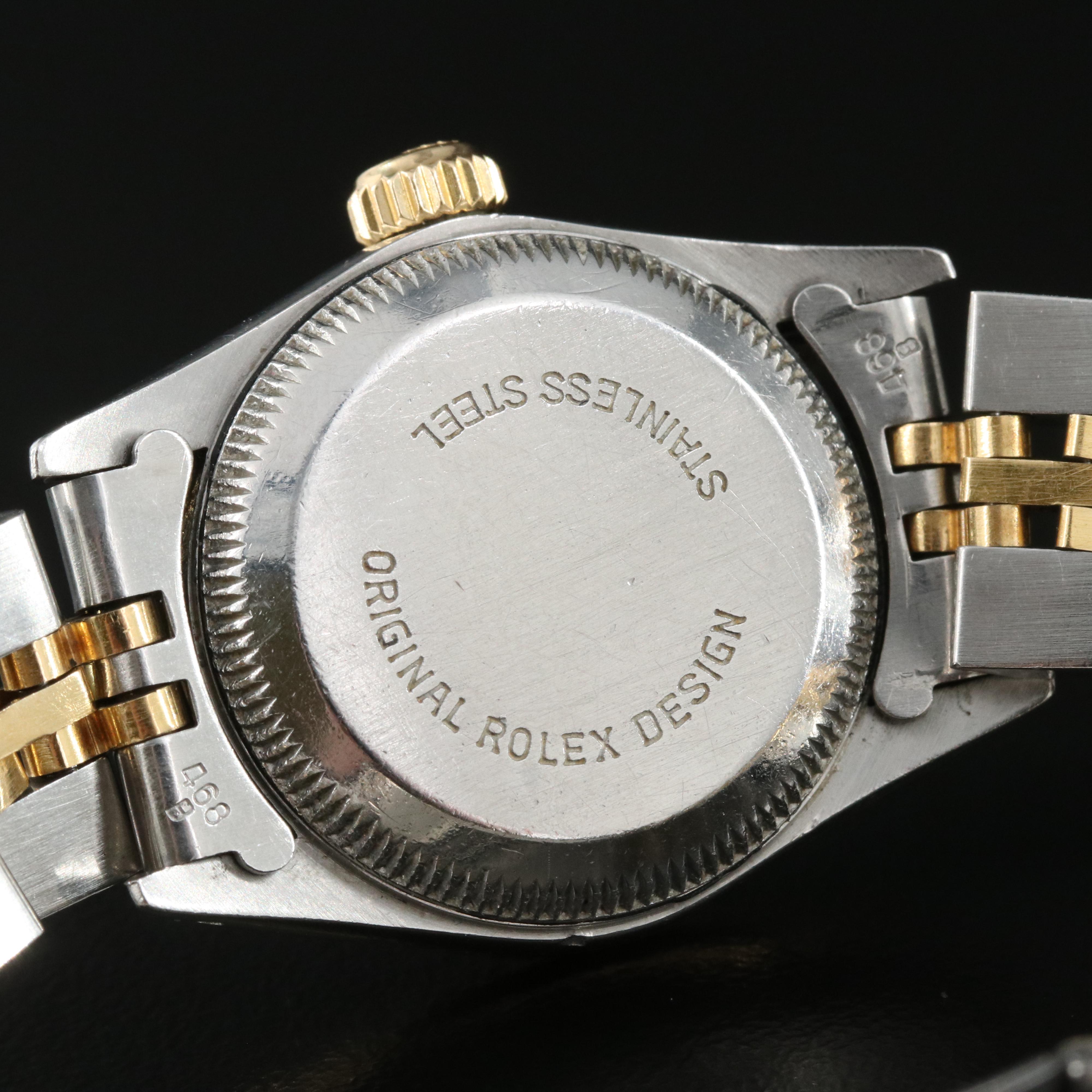 1986 Rolex Oyster Perpetual Diamond Bezel Watch