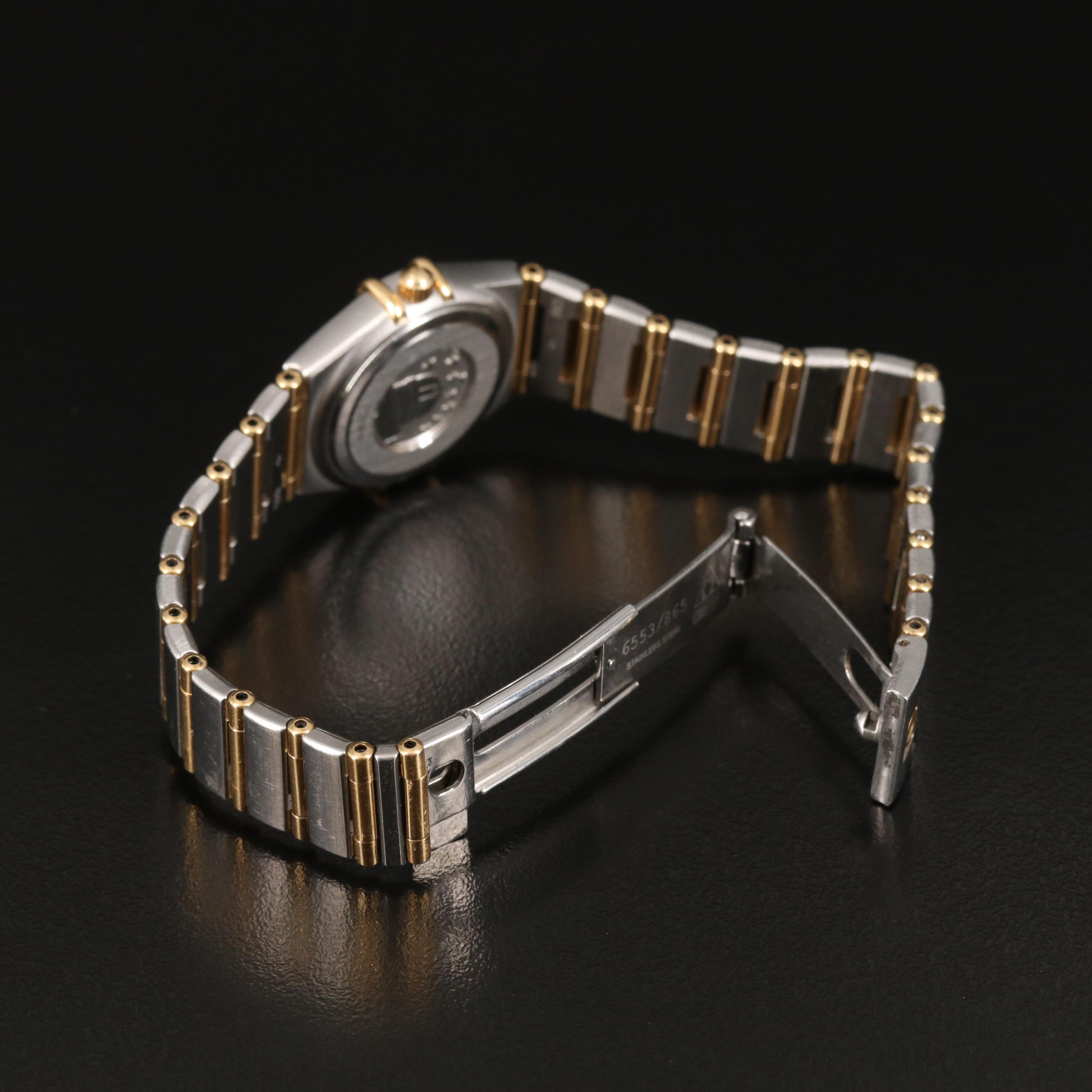 1998 Omega Constellation Diamond, Mother-of-Pearl, 18K and Stainless Watch