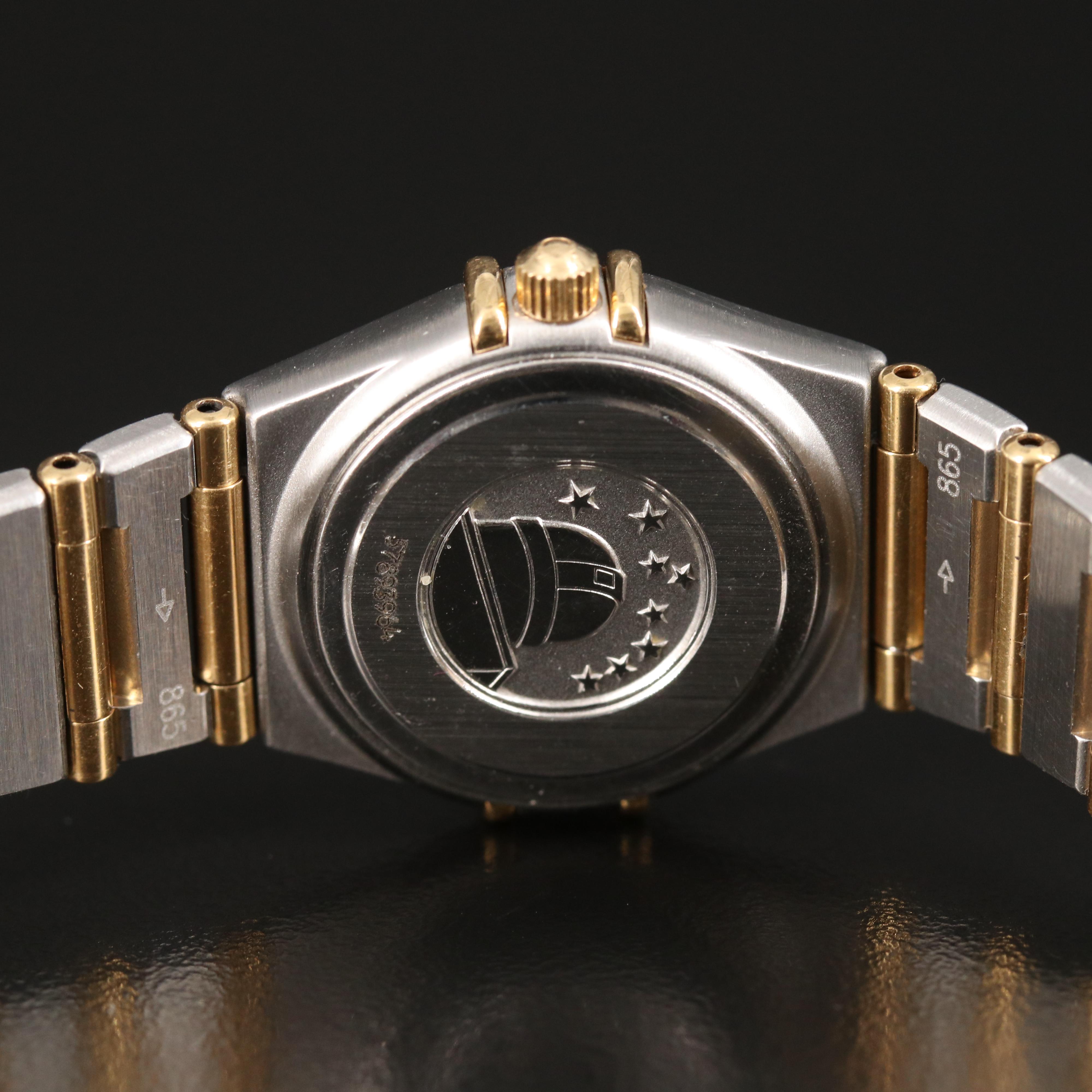 1998 Omega Constellation Diamond, Mother-of-Pearl, 18K and Stainless Watch