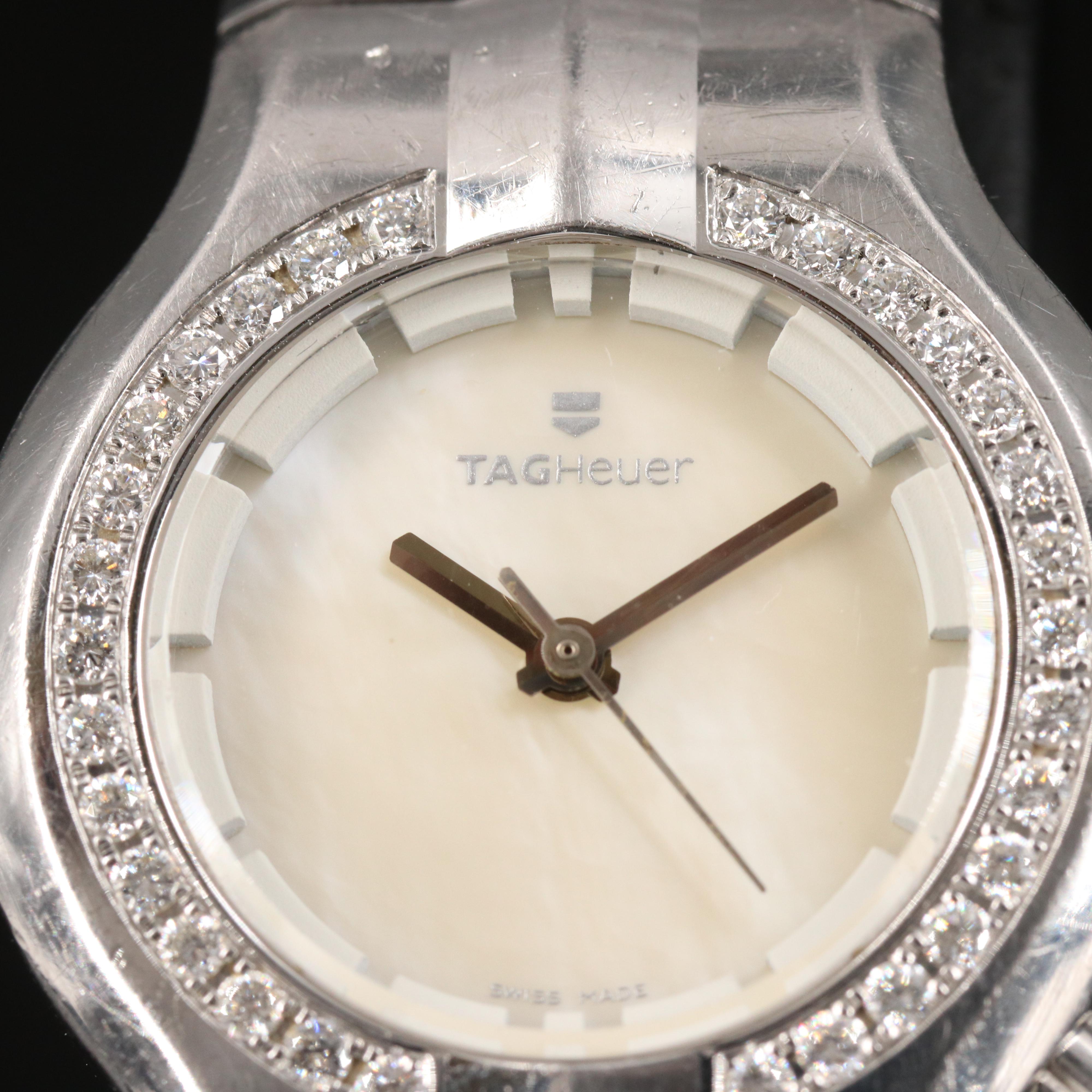 TAG Heuer Alter Ego Diamond Bezel Stainless Steel Watch