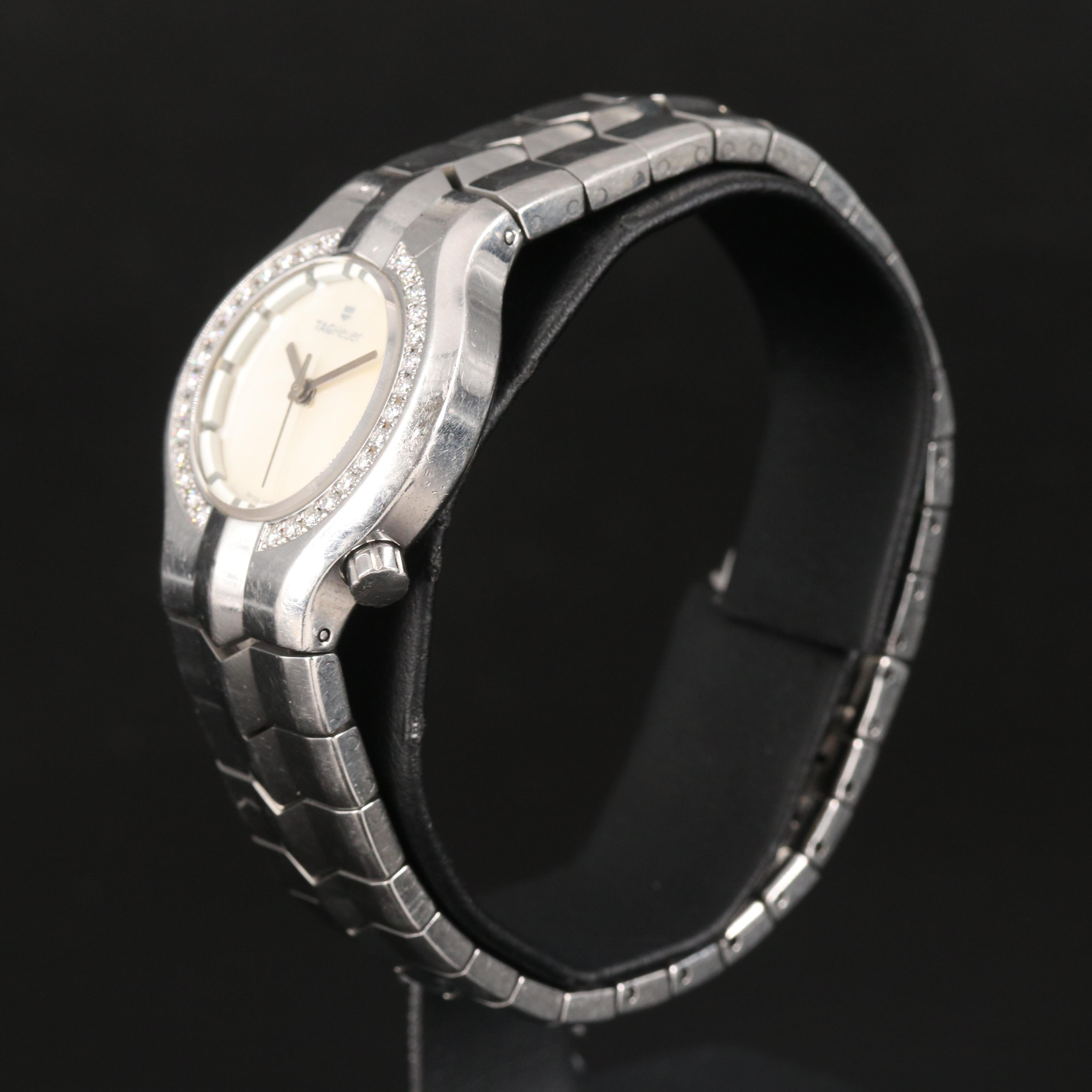 TAG Heuer Alter Ego Diamond Bezel Stainless Steel Watch