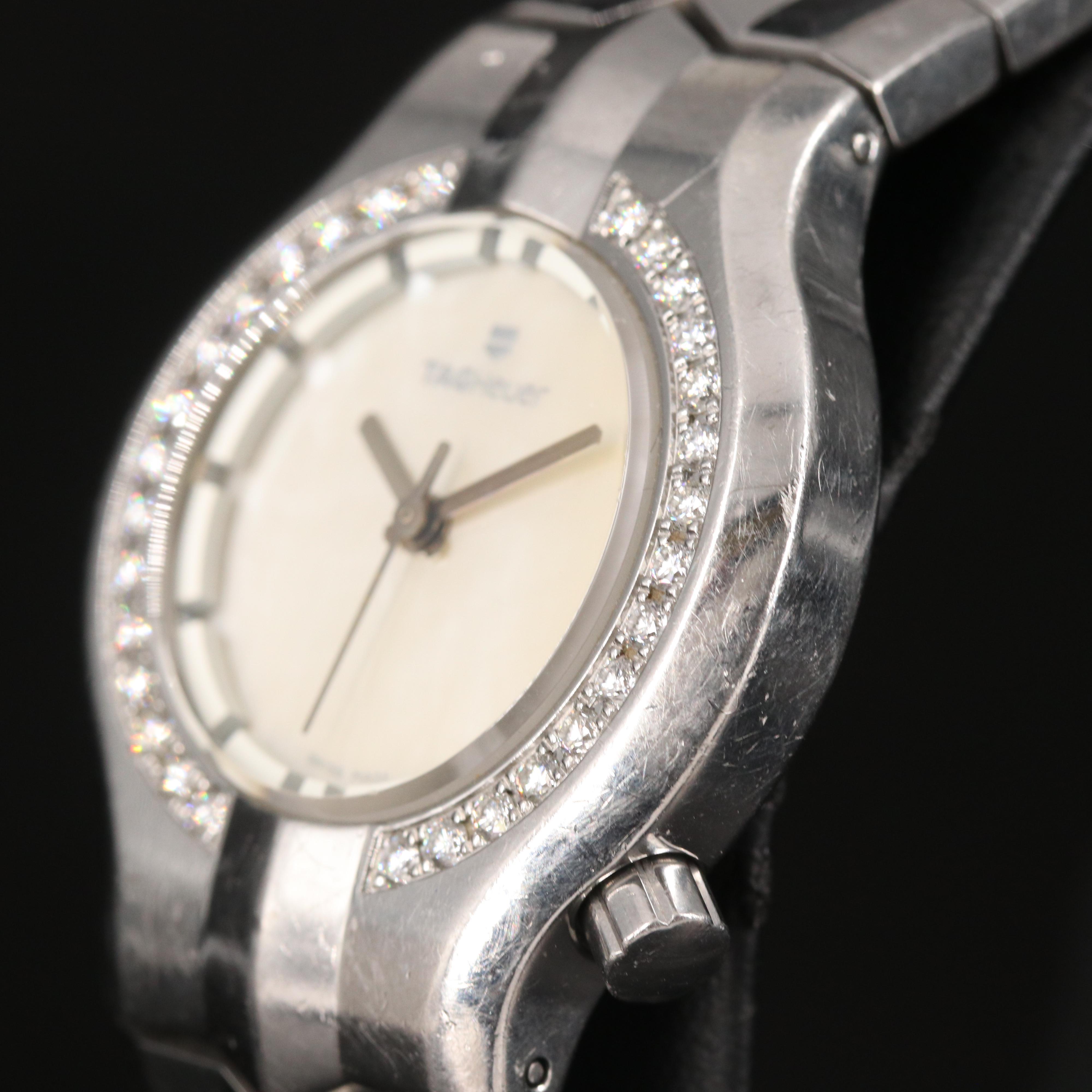 TAG Heuer Alter Ego Diamond Bezel Stainless Steel Watch