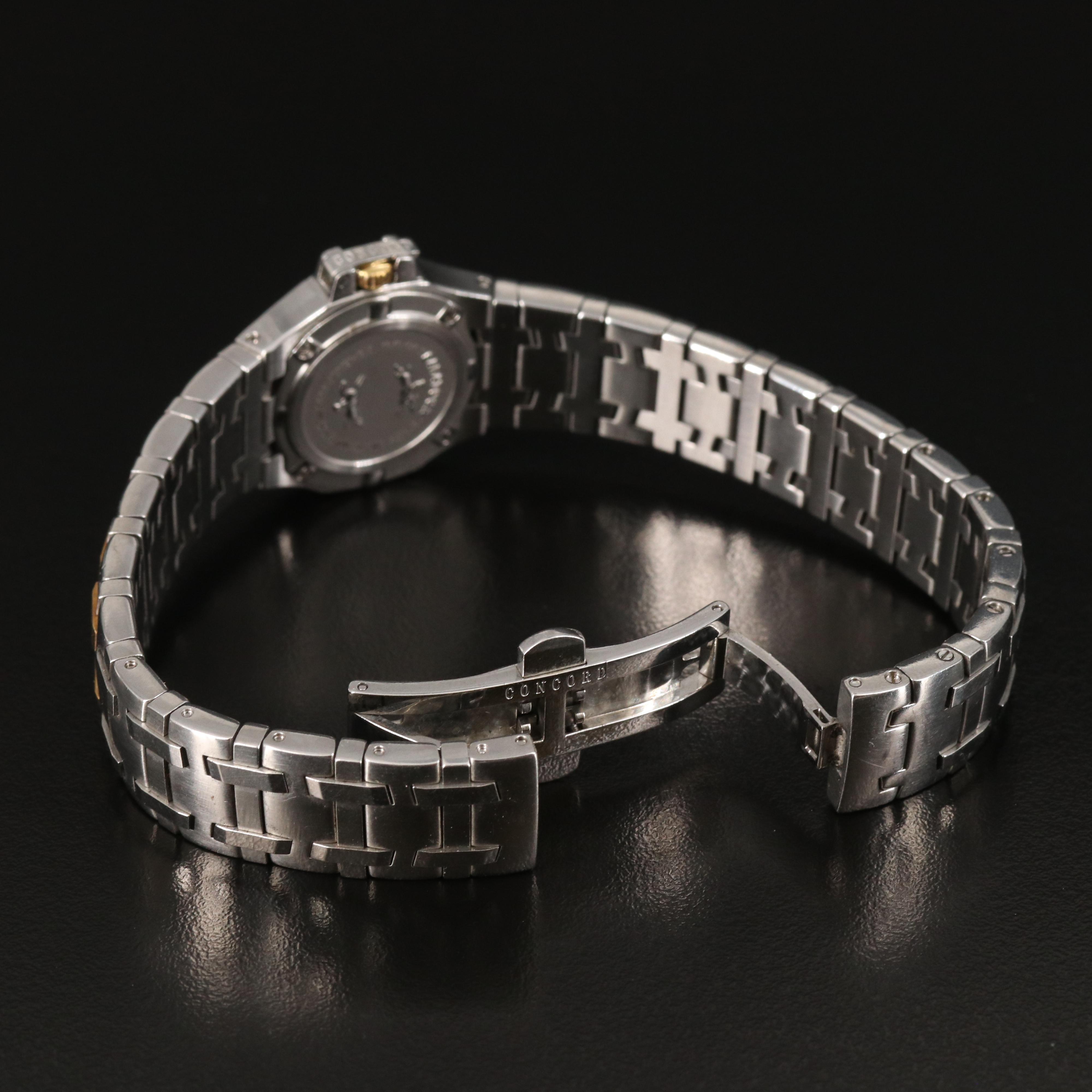 18K and Stainless Steel Concord Saratoga Diamond Quartz Watch