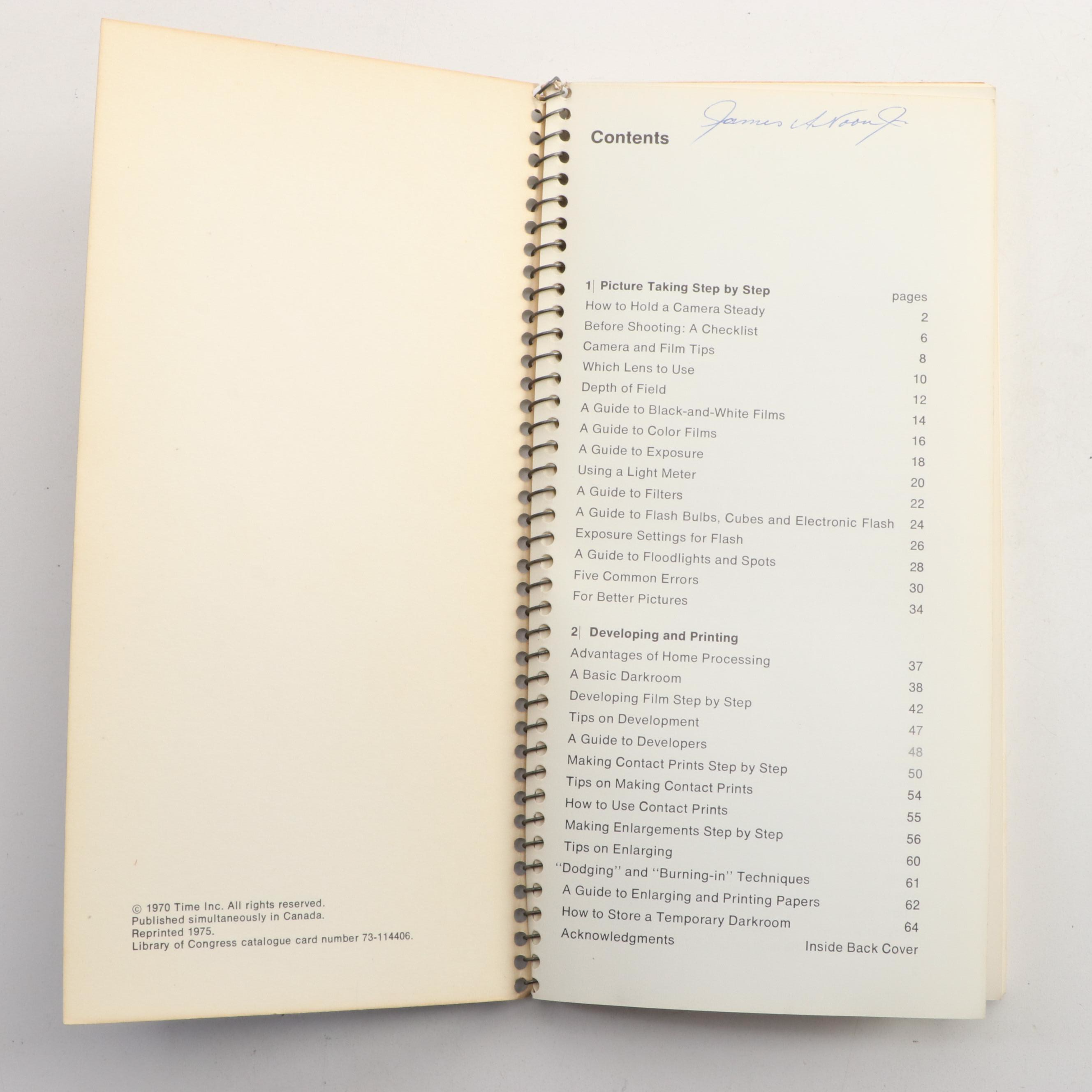 "The Life Library of Photography" Partial Series with "Photographer's Handbook"