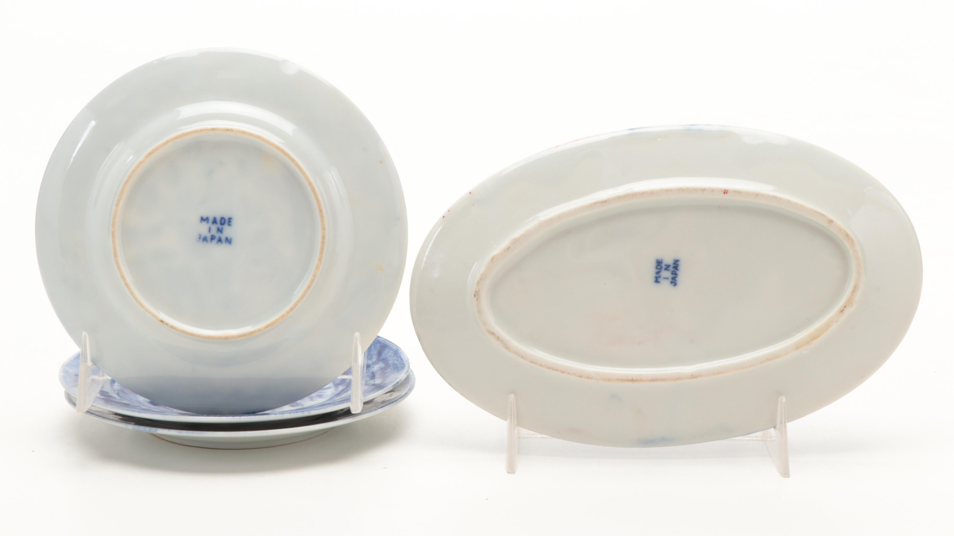 Japanese and Other Blue and White Porcelain Child's Tea Set