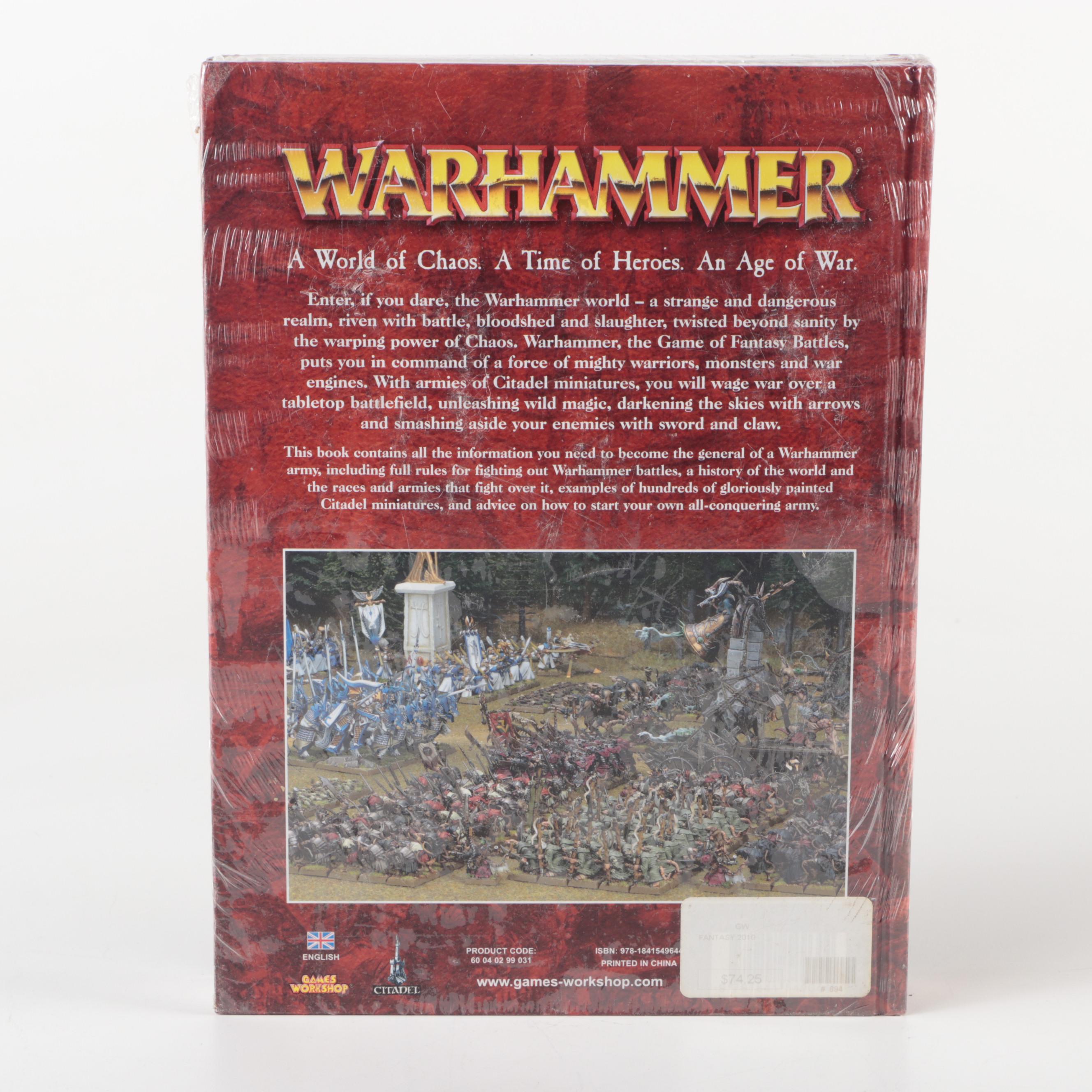 Warhammer Battle Book and Four Forces of Warmachine Books with Cygnar, More
