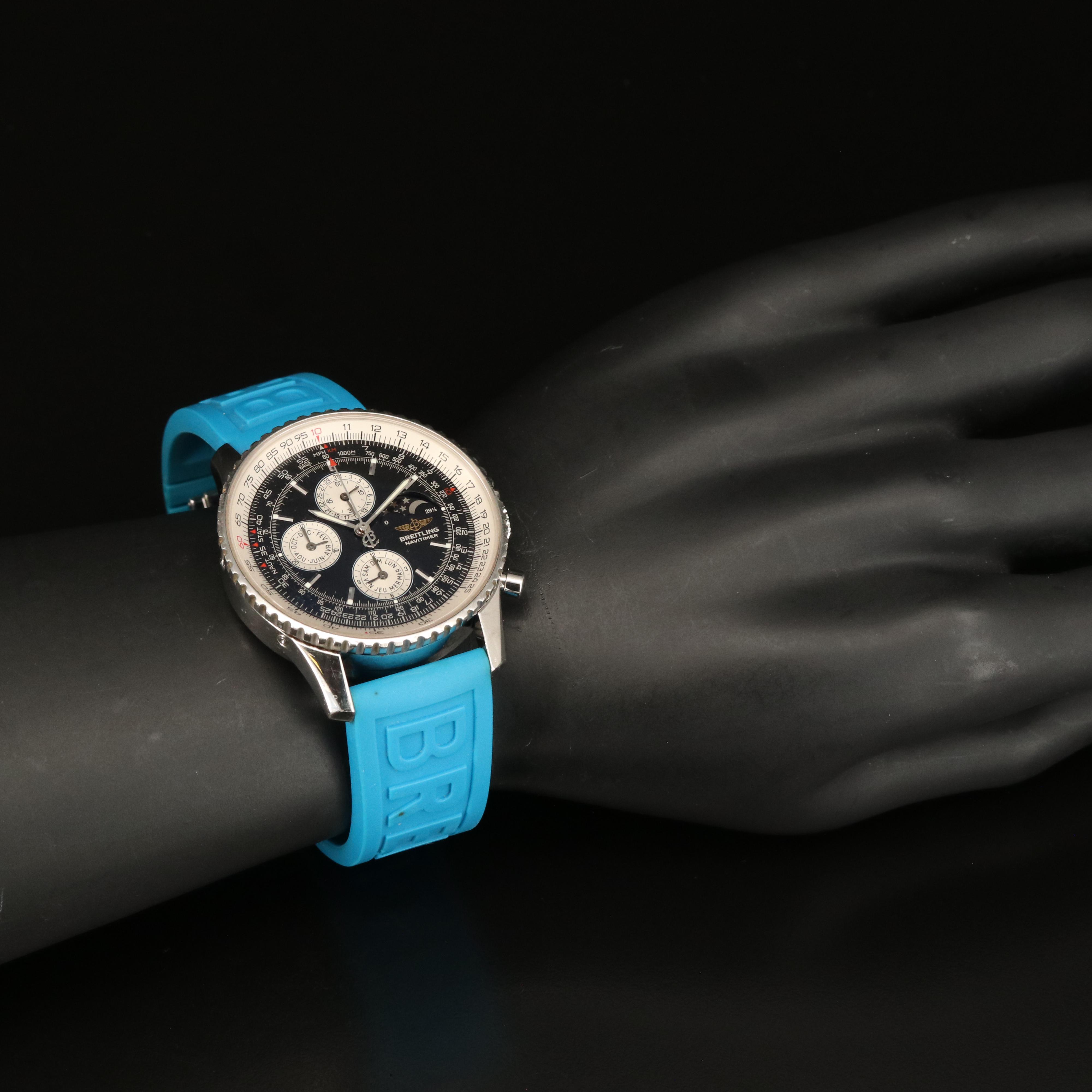 Breitling Navitimer Olympus Triple Date Moonphase Watch