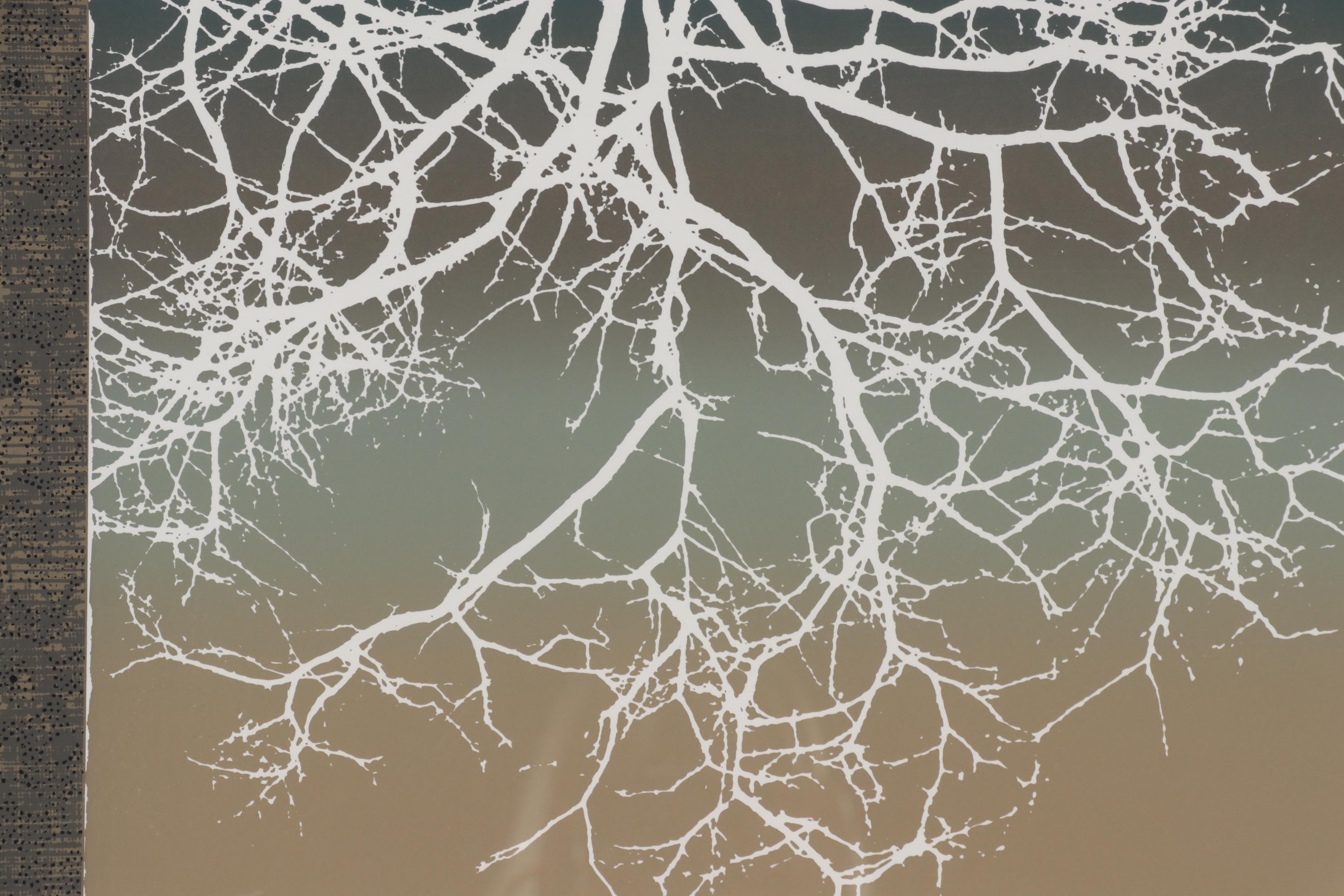 Abstract Landscape Serigraph, Late 20th Century