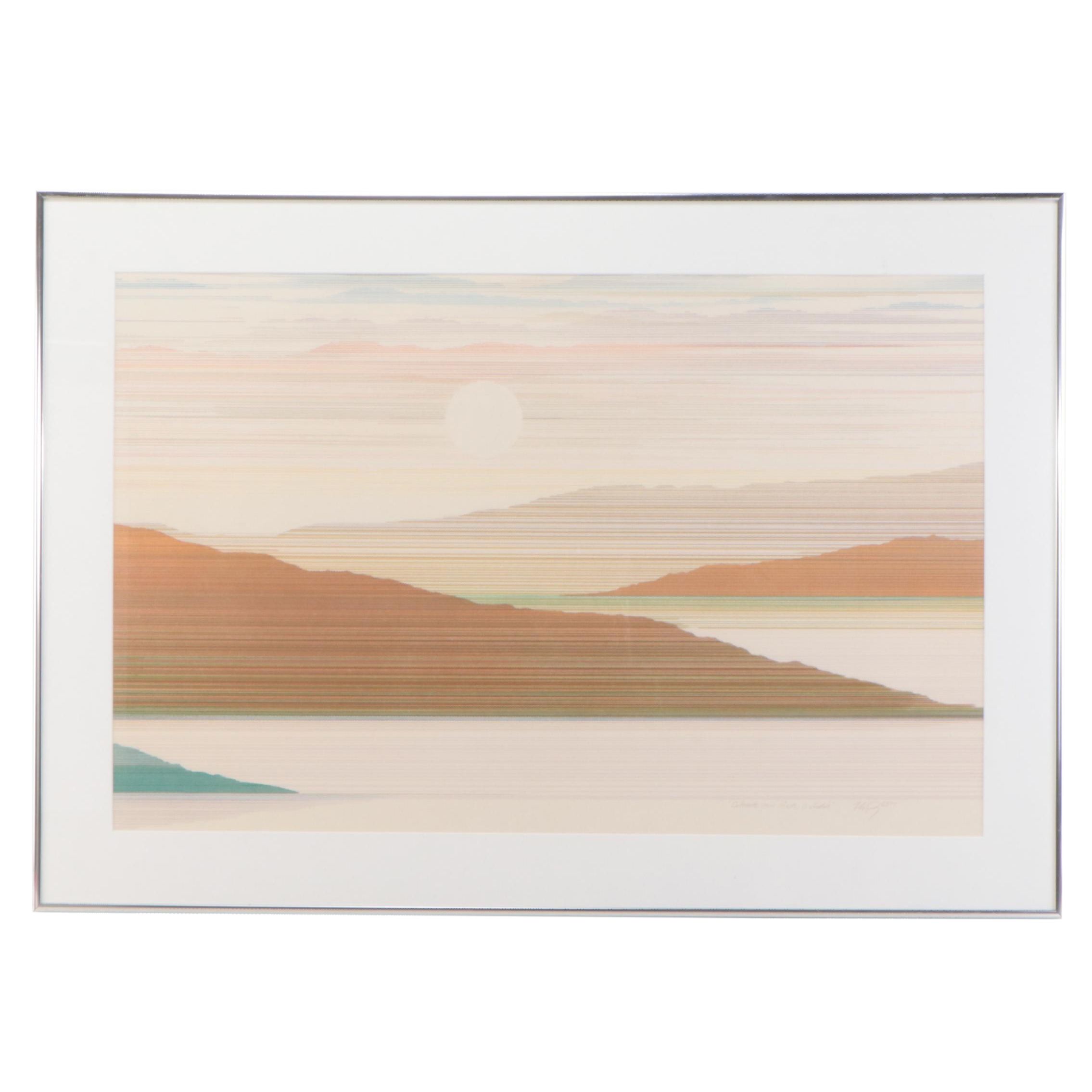 Marcus Uzilevsky Mixed Media Drawing "Celebrate Your Feasts, O Judah," 1977