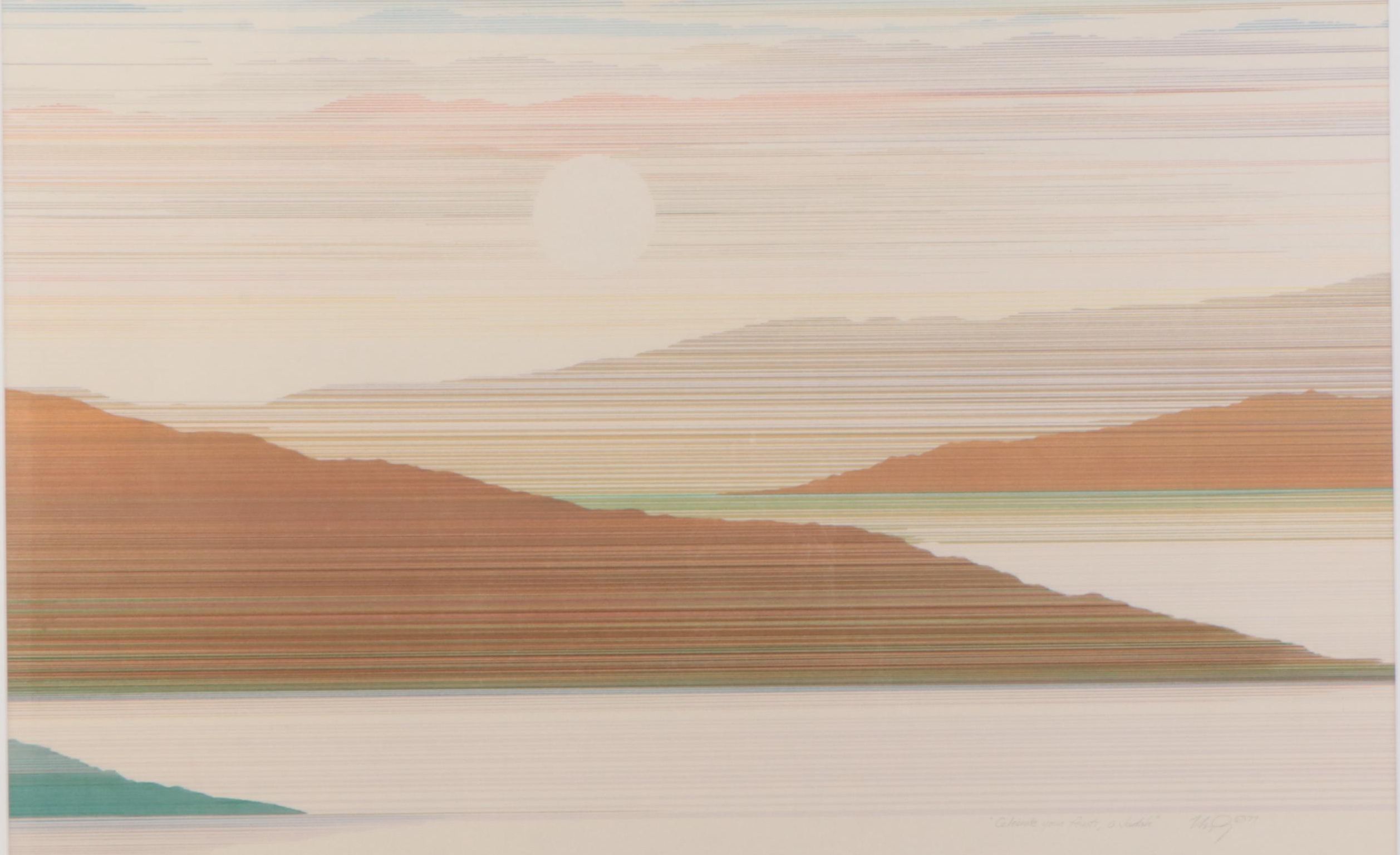 Marcus Uzilevsky Mixed Media Drawing "Celebrate Your Feasts, O Judah," 1977