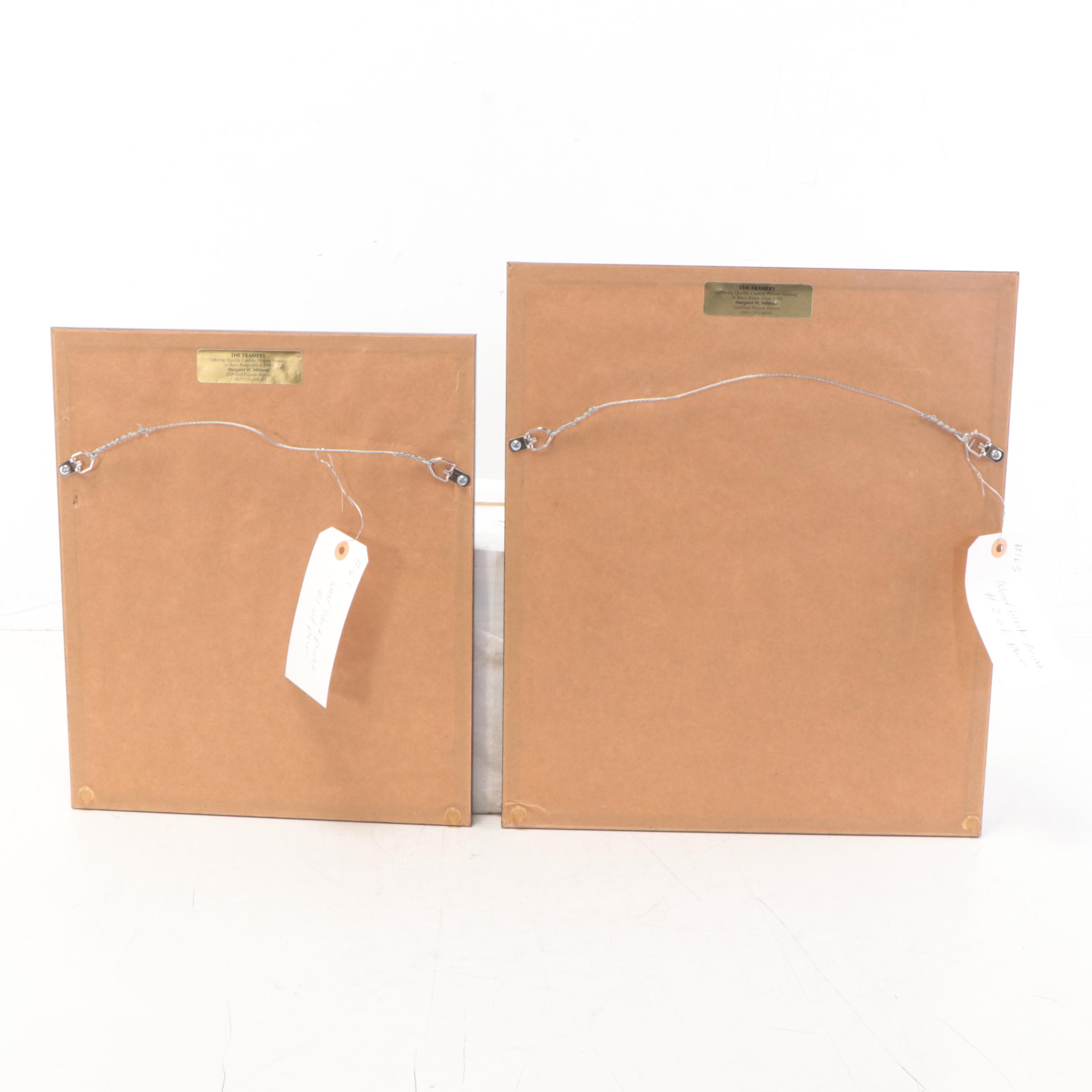 Earl Marshawn Washington Figurative Woodcuts After Gill and Ward