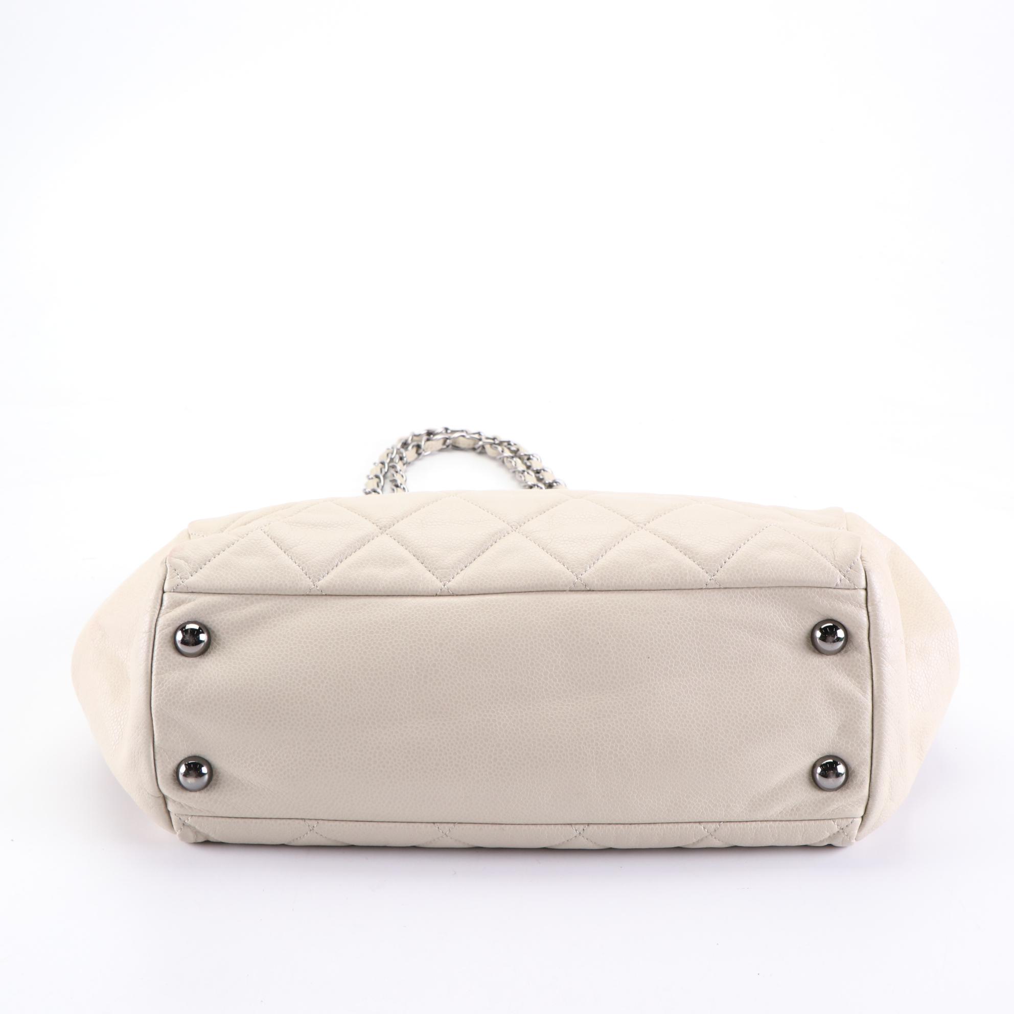 Chanel Cells Tote in Quilted Caviar Leather