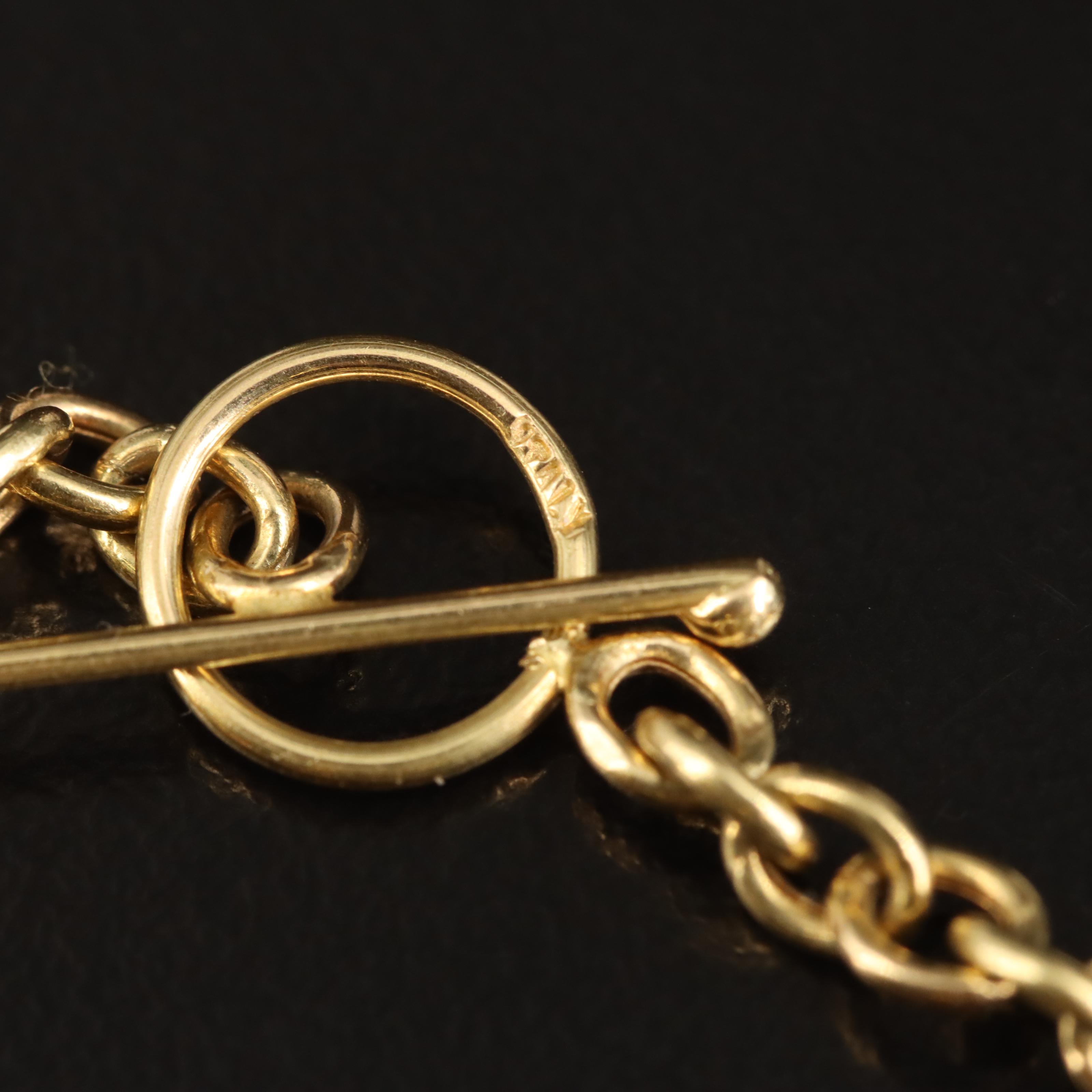 M&M Scognamiglio 18K Cameo Bracelet with Coral, Shell and Mother-of-Pearl