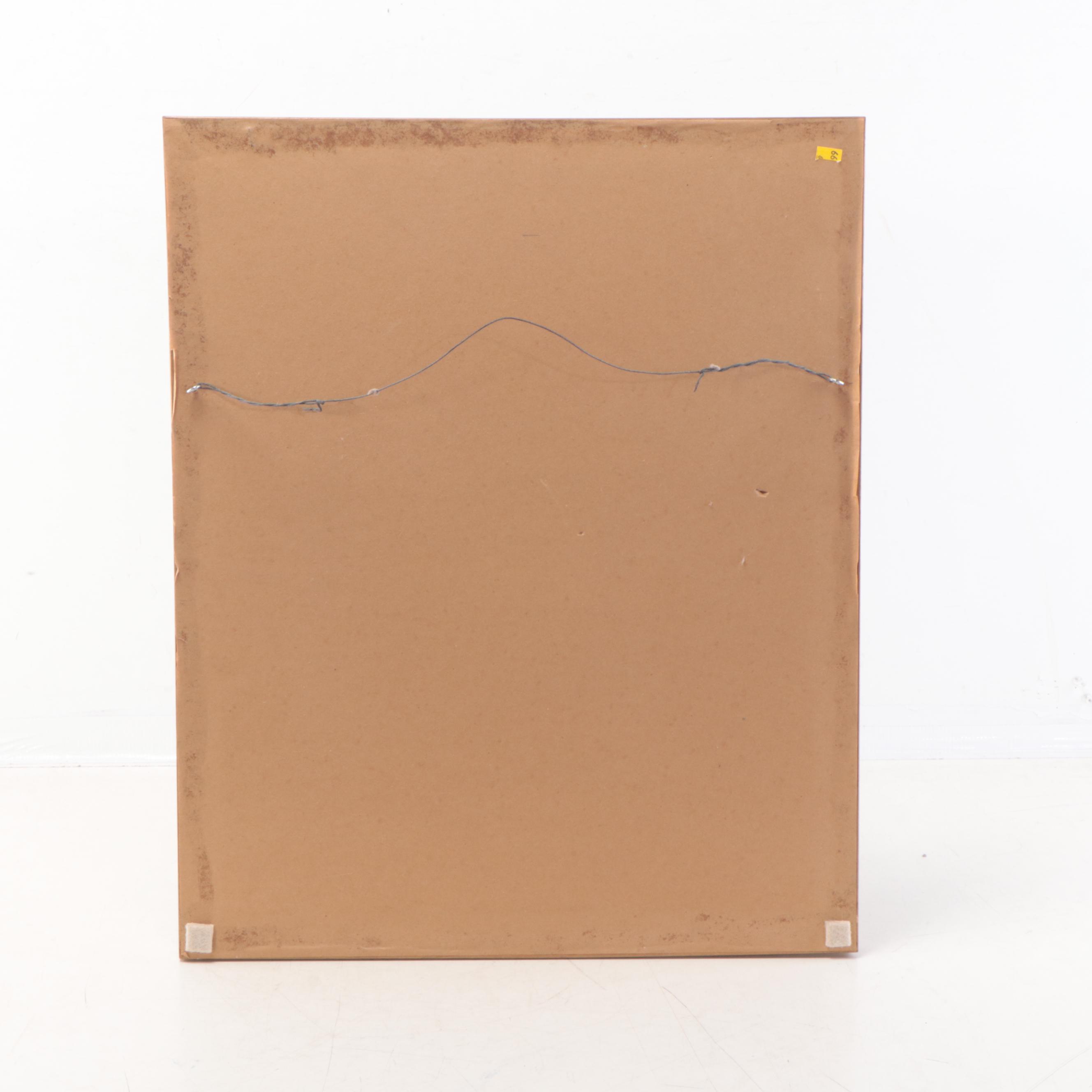 Korean Minhwa Hojakdo Watercolor Painting of Tiger and Magpie