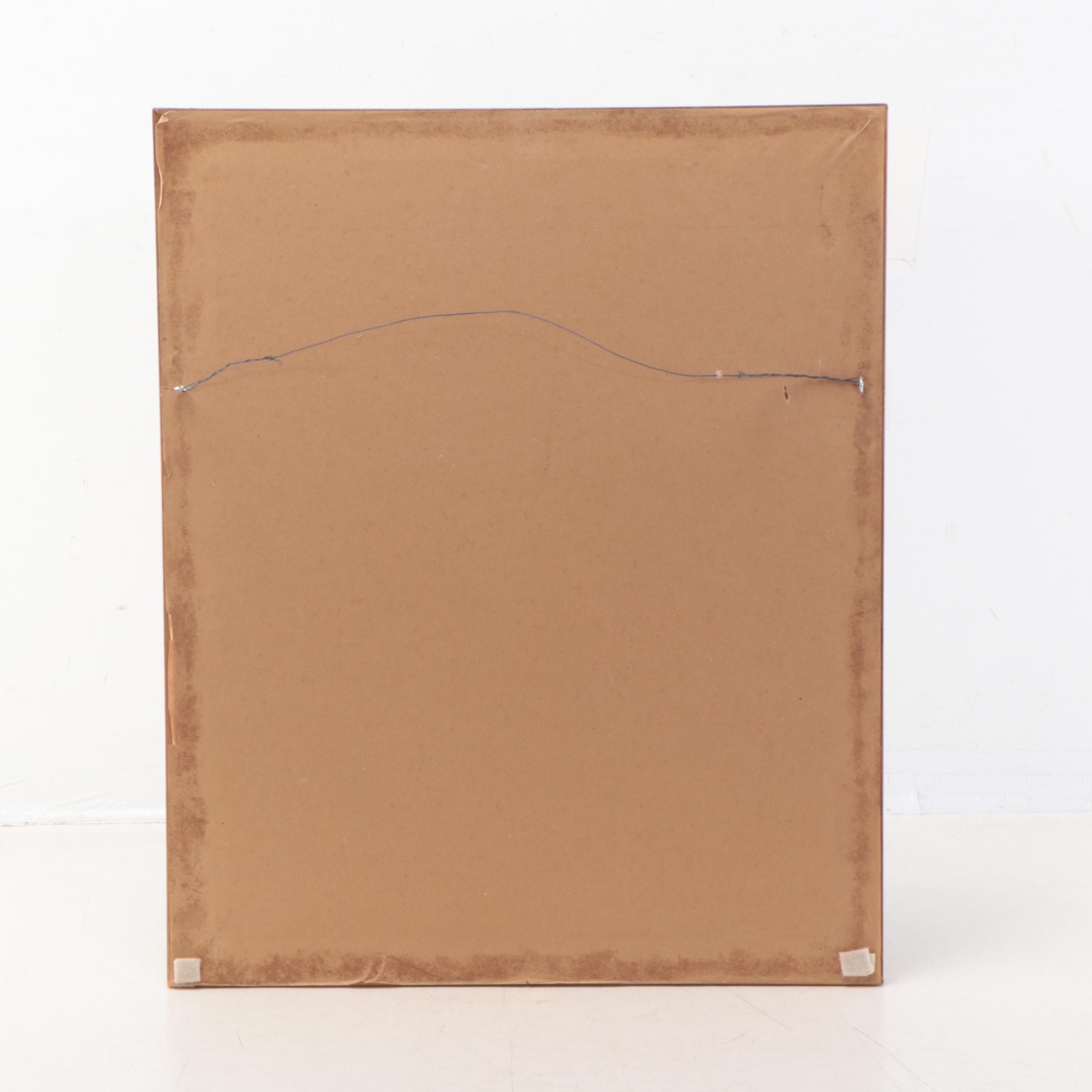 Korean Minhwa Hojakdo Watercolor Painting of Tiger and Magpie