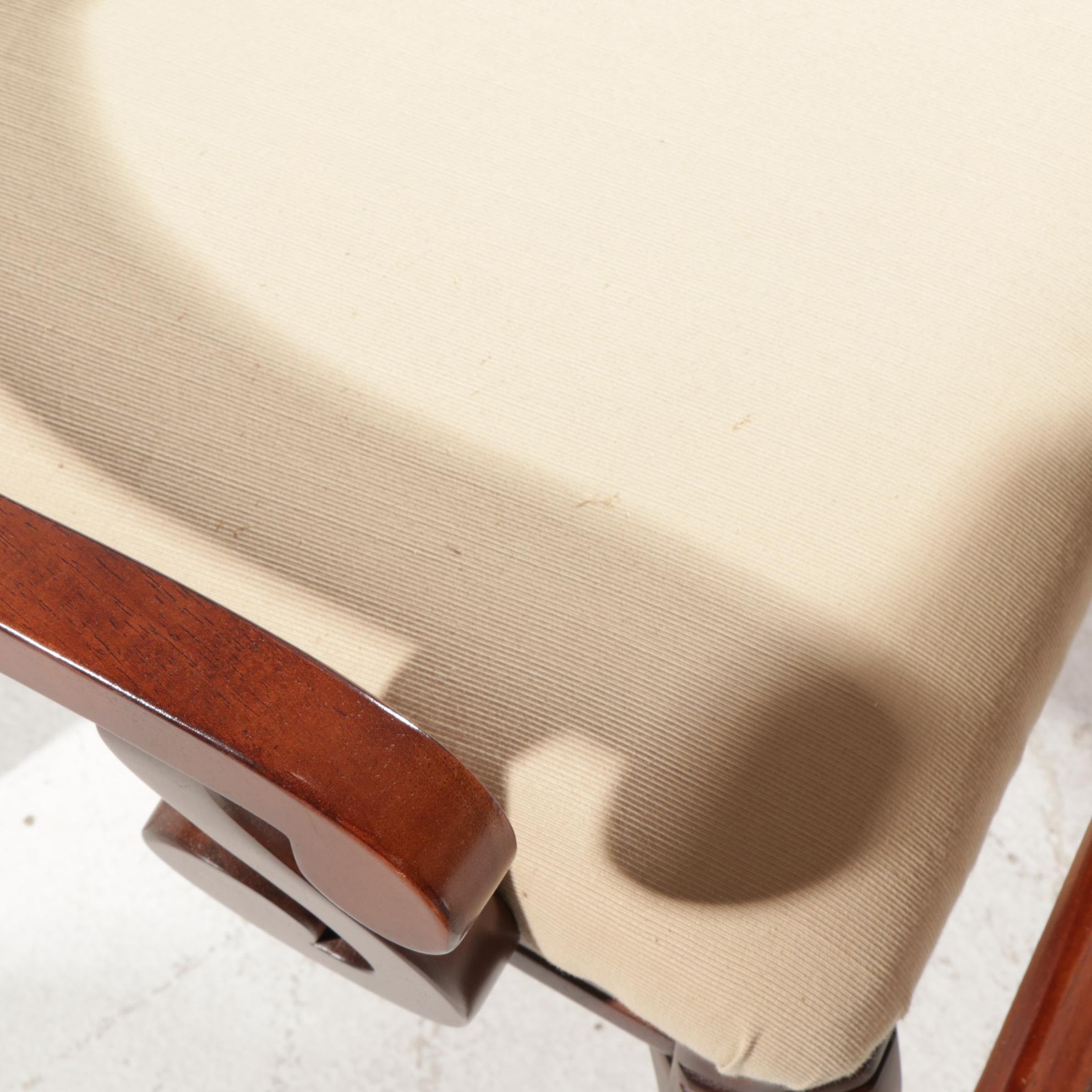 Cherry Multi-Board Games Table with Four Rolling Armchairs