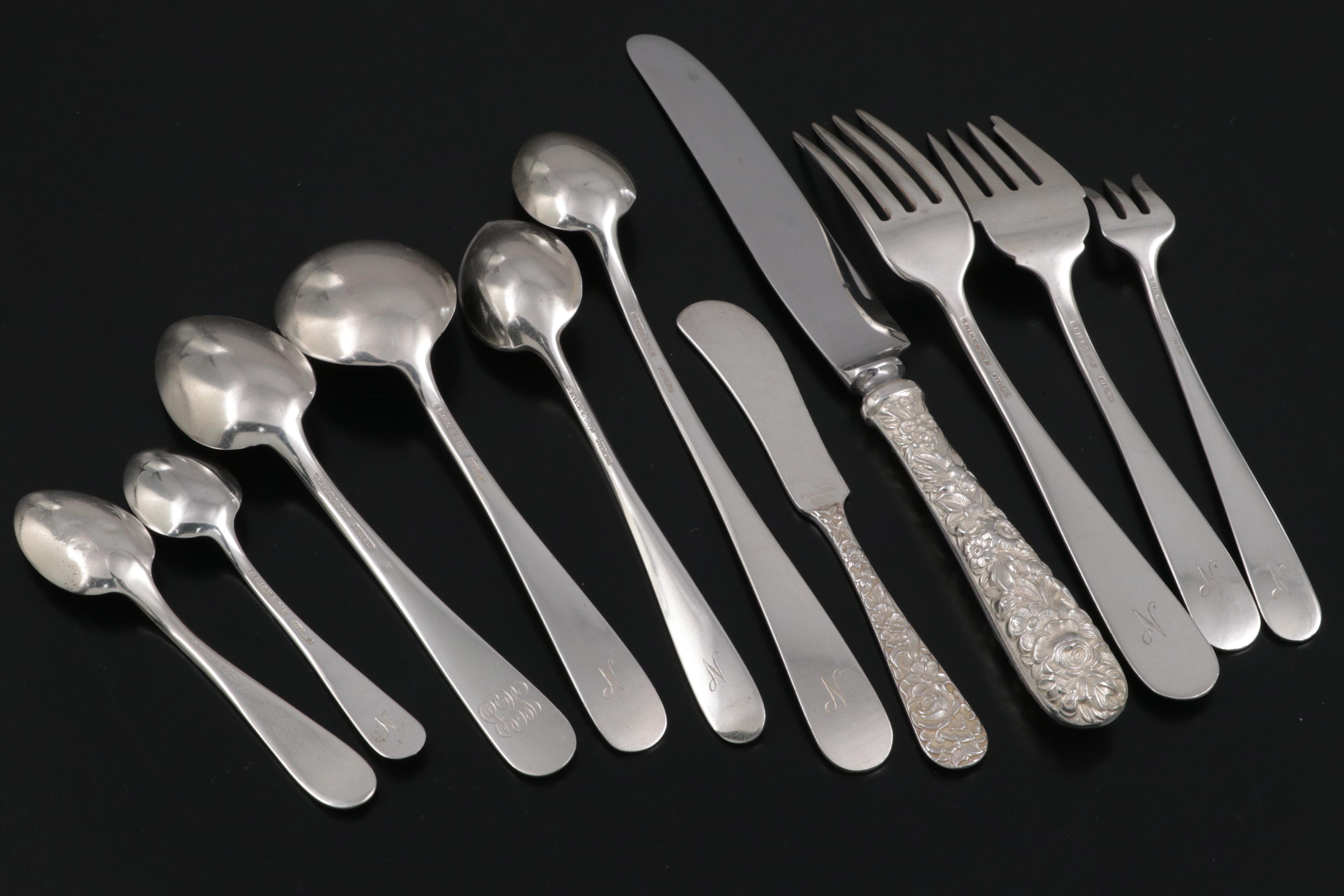 S. Kirk & Son "Repoussé" Sterling Silver Flatware and Serving Utensils