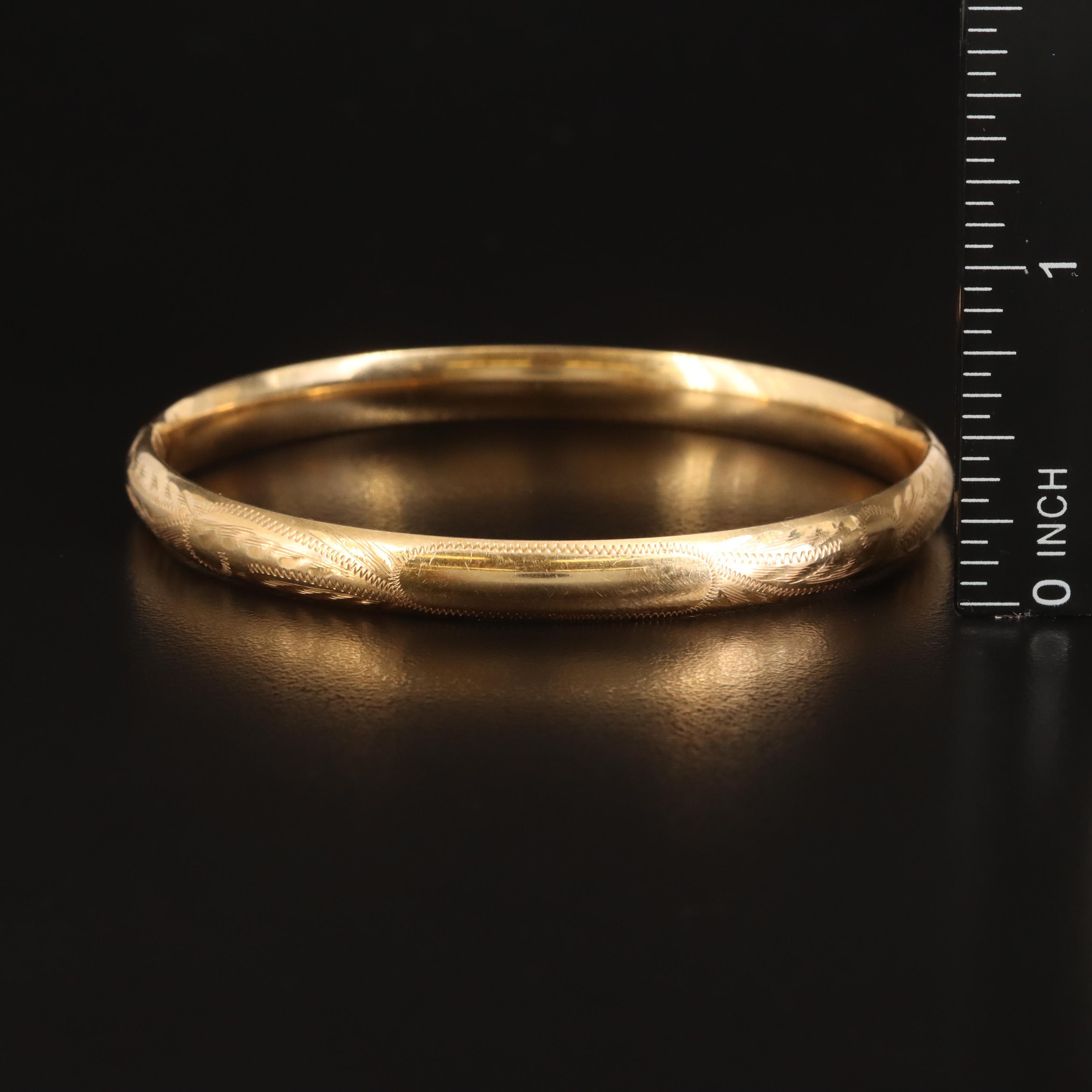 Bailey Banks & Biddle 14K Scrollwork Bangle