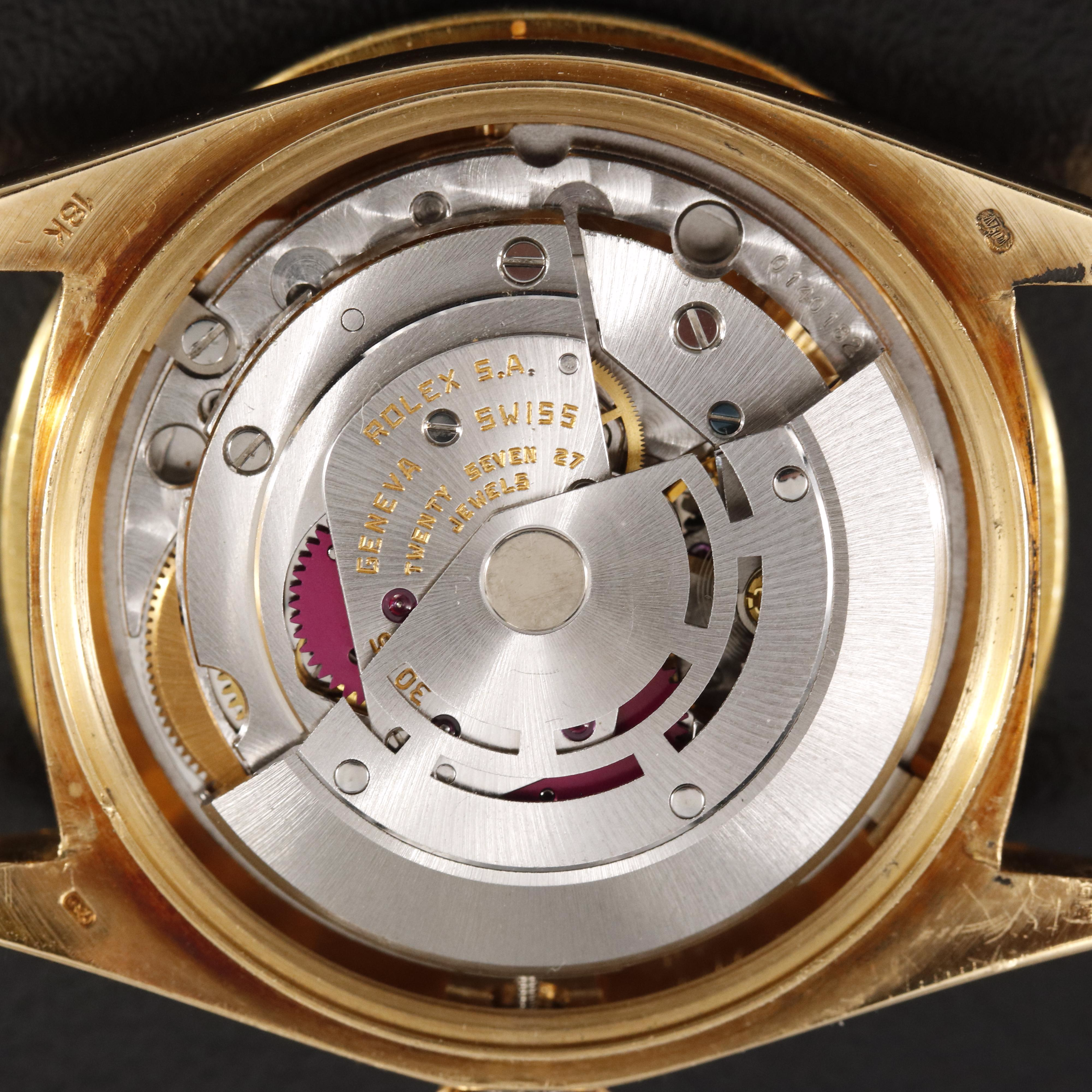 18K Rolex Day-Date President 2.50 CTW Diamond Bezel Watch