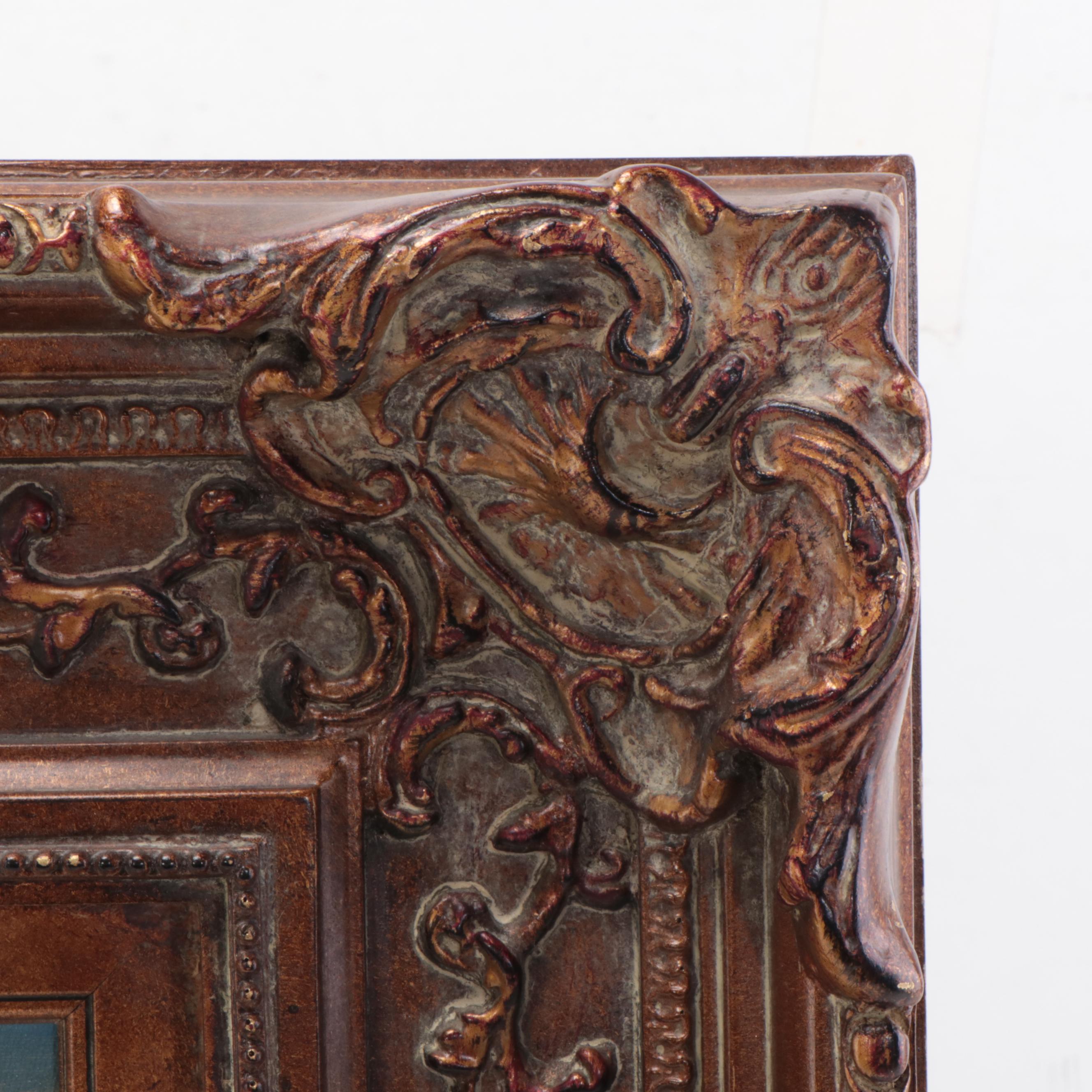 Oil Painting of Giraffe in Landscape