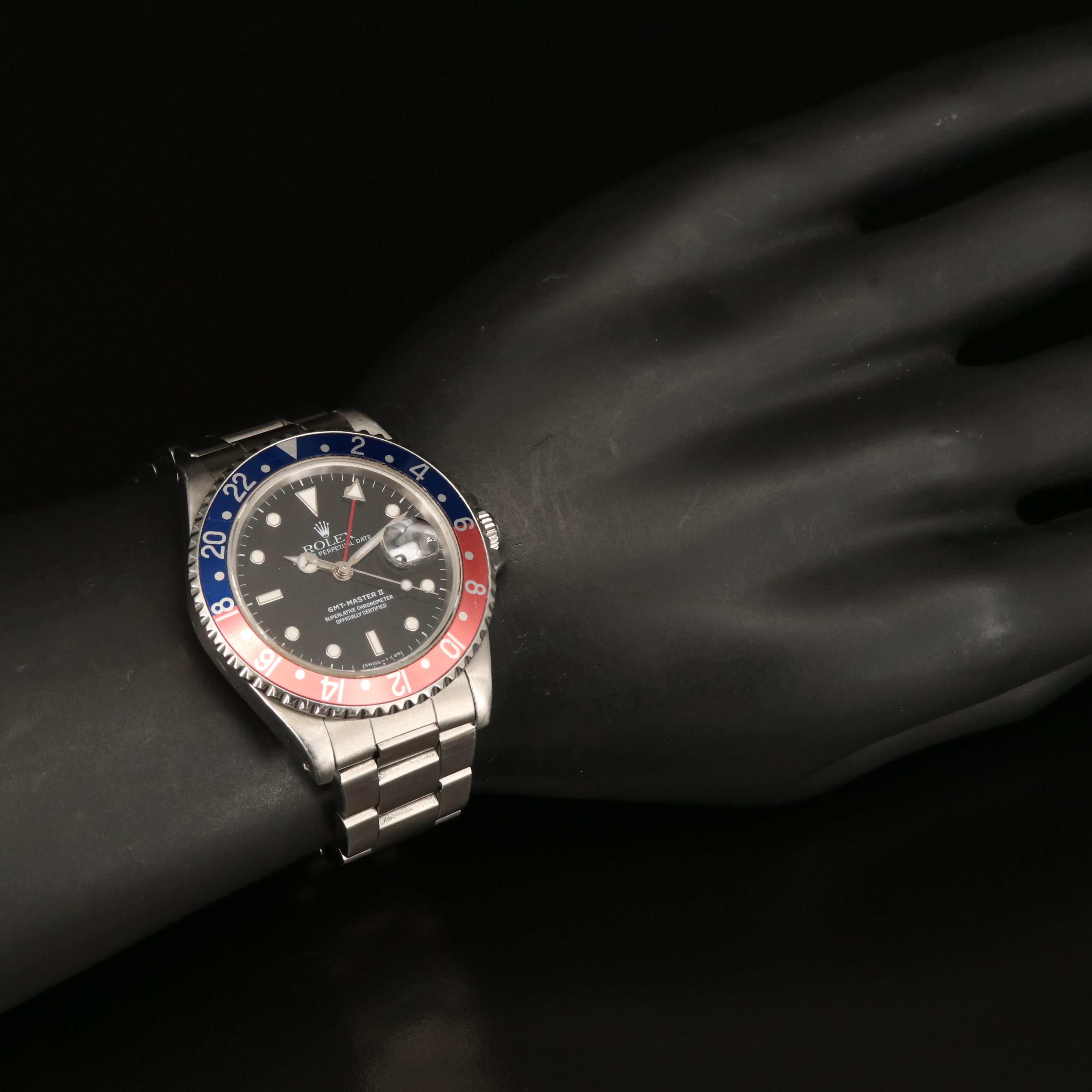 1990-91 Rolex GMT-Master II Pepsi Bezel Watch