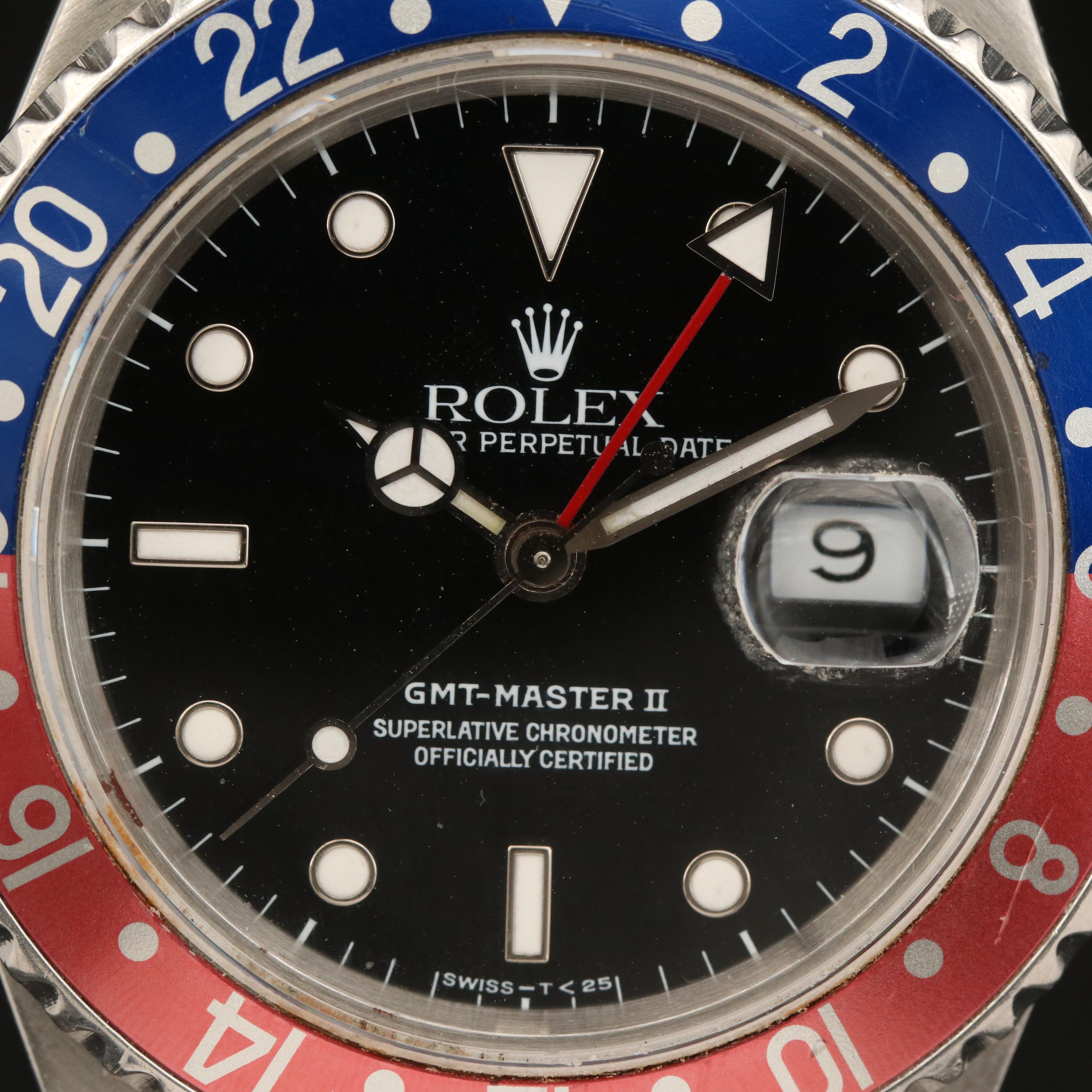 1990-91 Rolex GMT-Master II Pepsi Bezel Watch