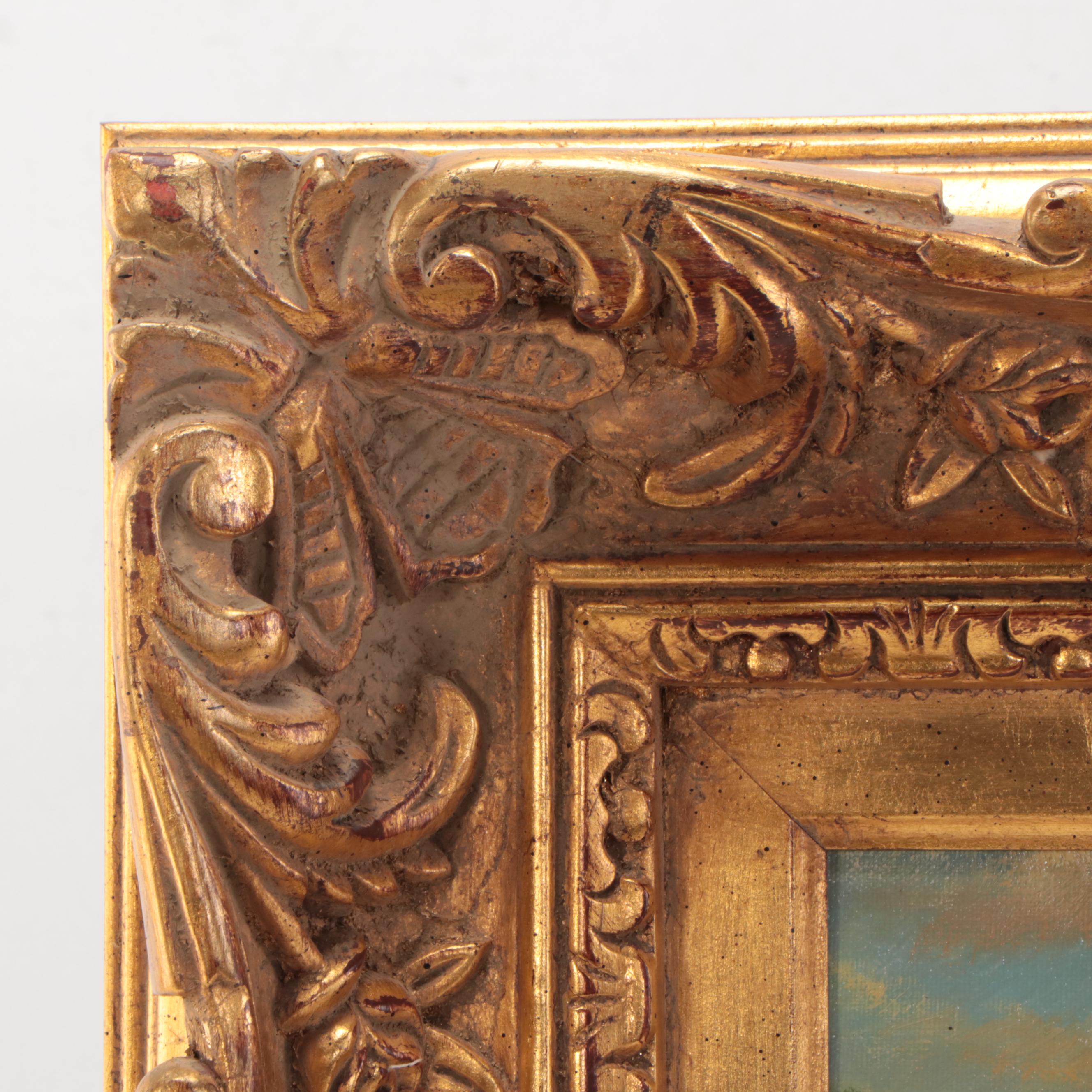 Oil Painting of Elephant in Landscape