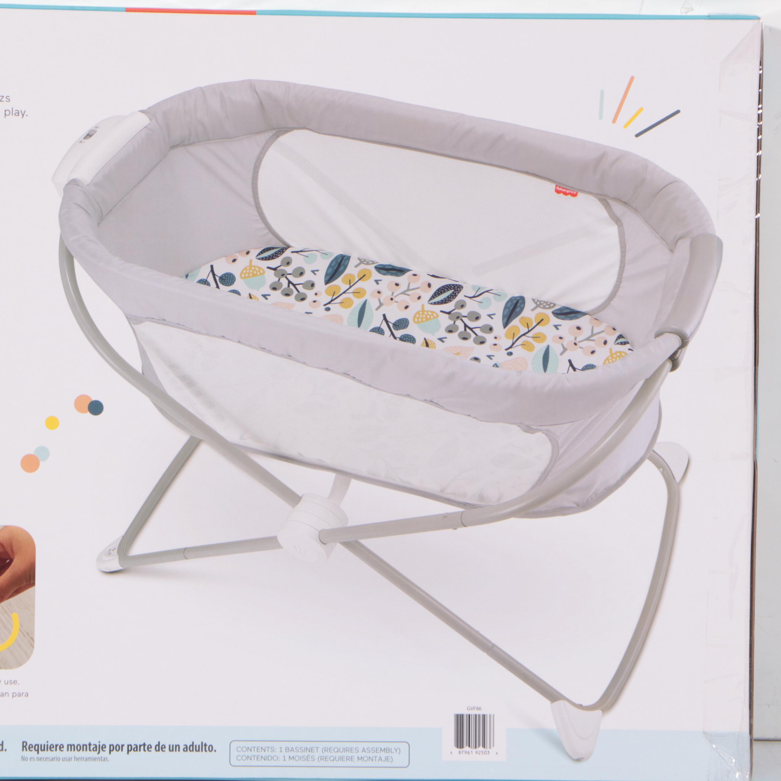 Fisher-Price Soothing View Folding Bassinet