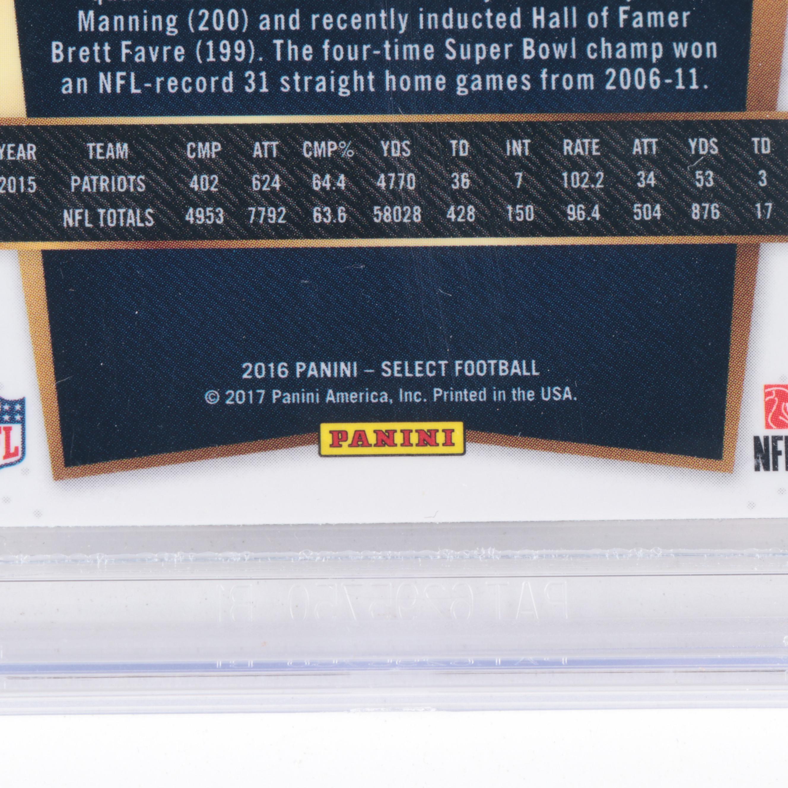 2016 Panini Select Graded Tom Brady Football Card