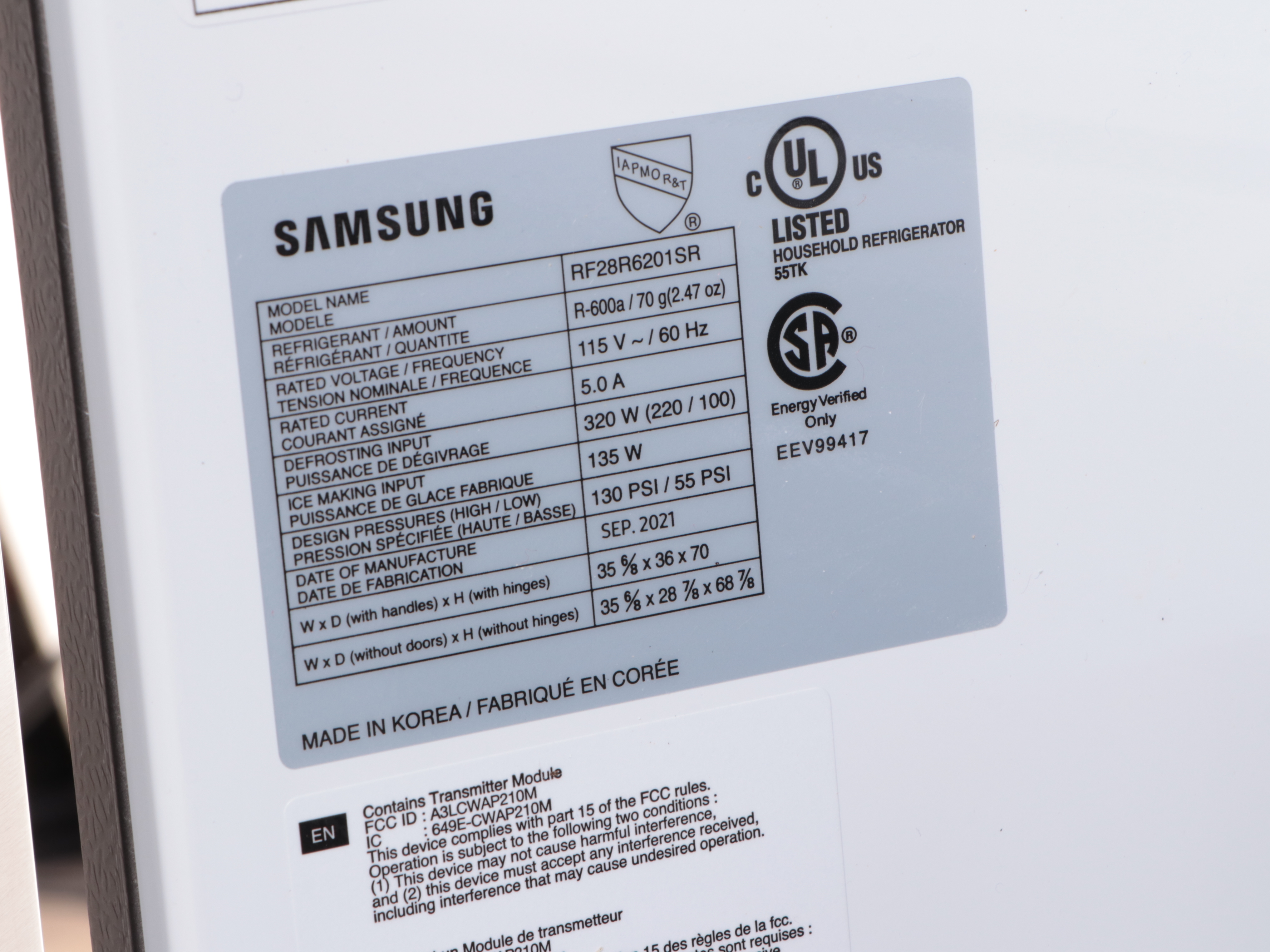 Samsung 28 cu. ft. French Door Refrigerator in Fingerprint Resistant Stainless