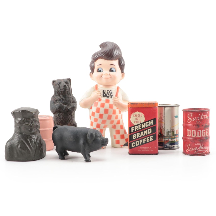 Frisch's, French Brand Coffee, American Can Co. with Other Coin Banks