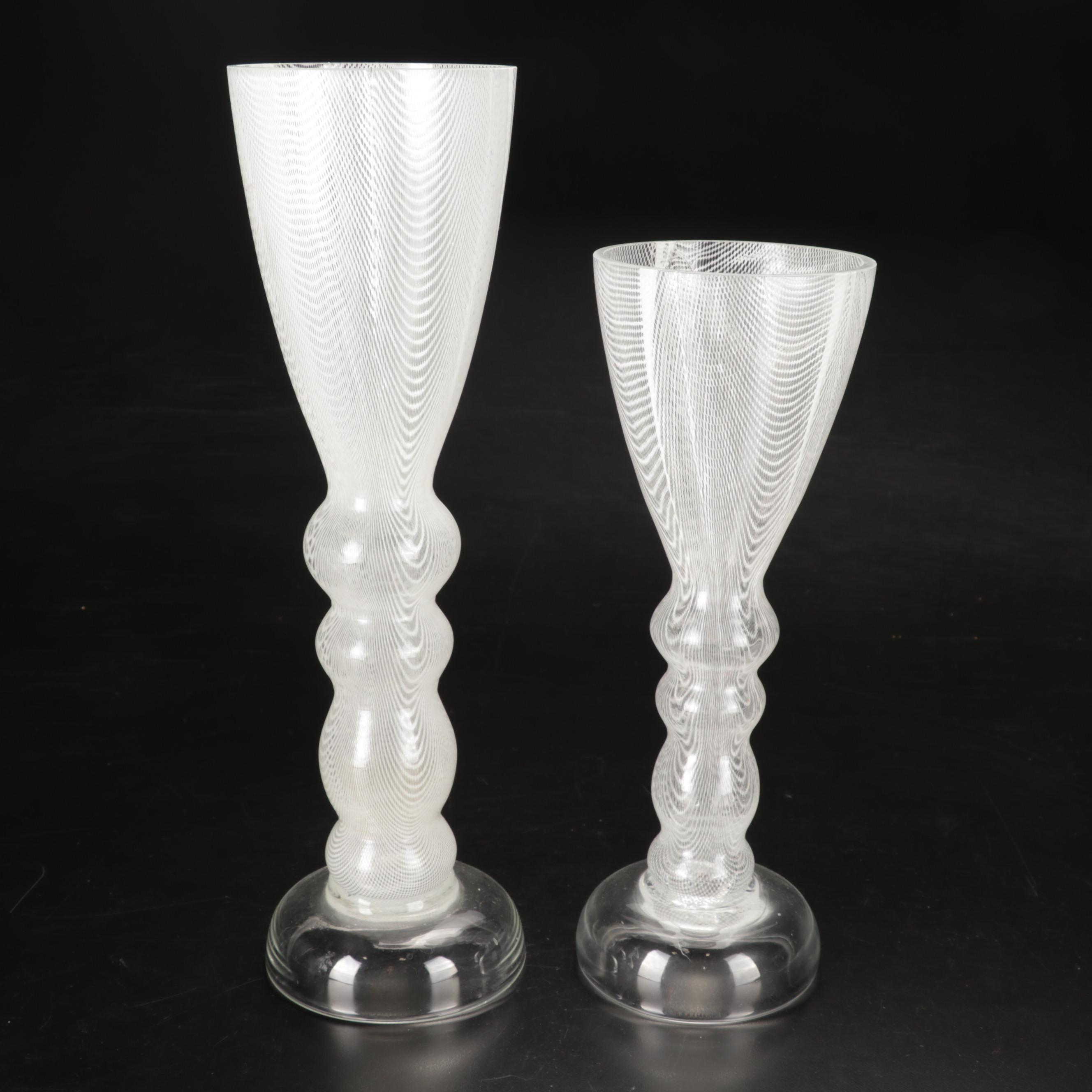 Arcoroc France "Metropolitan" Pilsner Glasses, Shot Glasses, Decanter and Vase