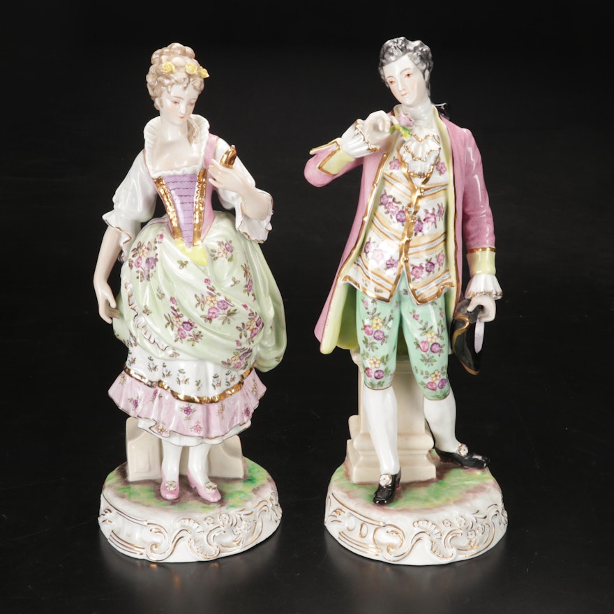 Rococo Style Porcelain Figurines