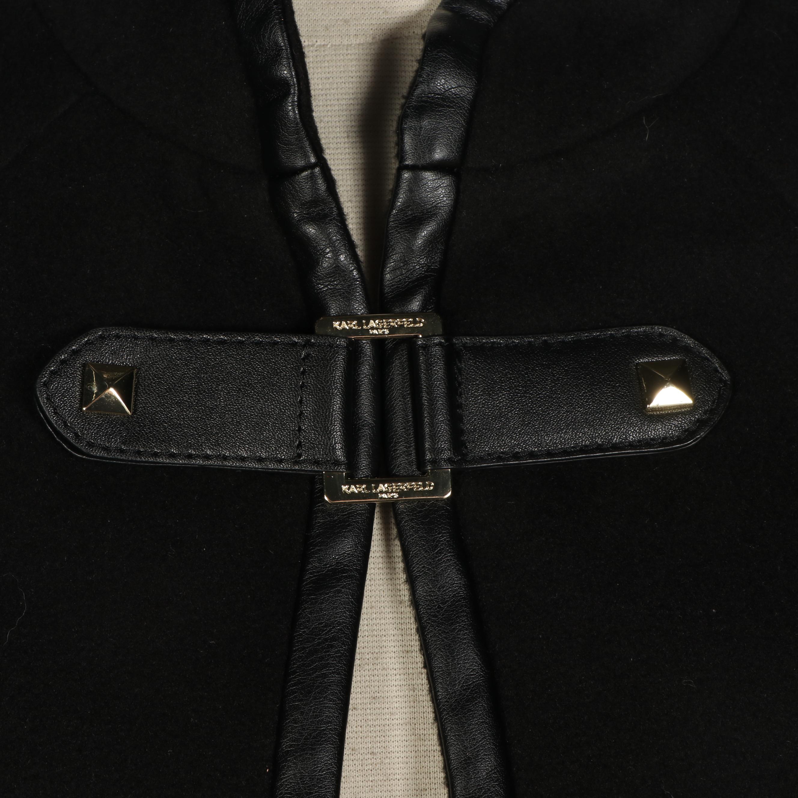 Karl Lagerfeld Brushed Tailored Cape