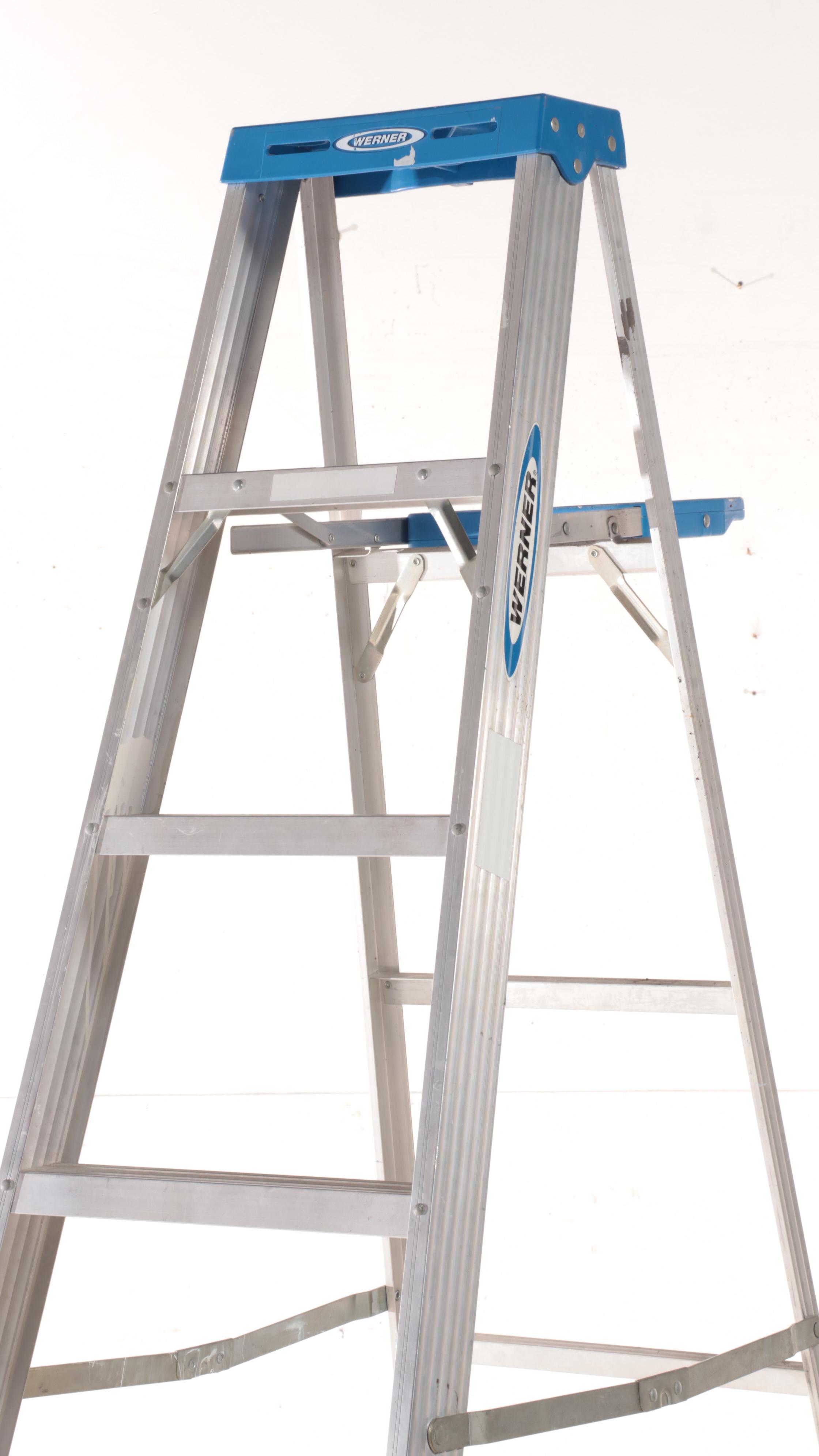 Werner Aluminum 8' Step Ladder and Versa Products "Versaladder"
