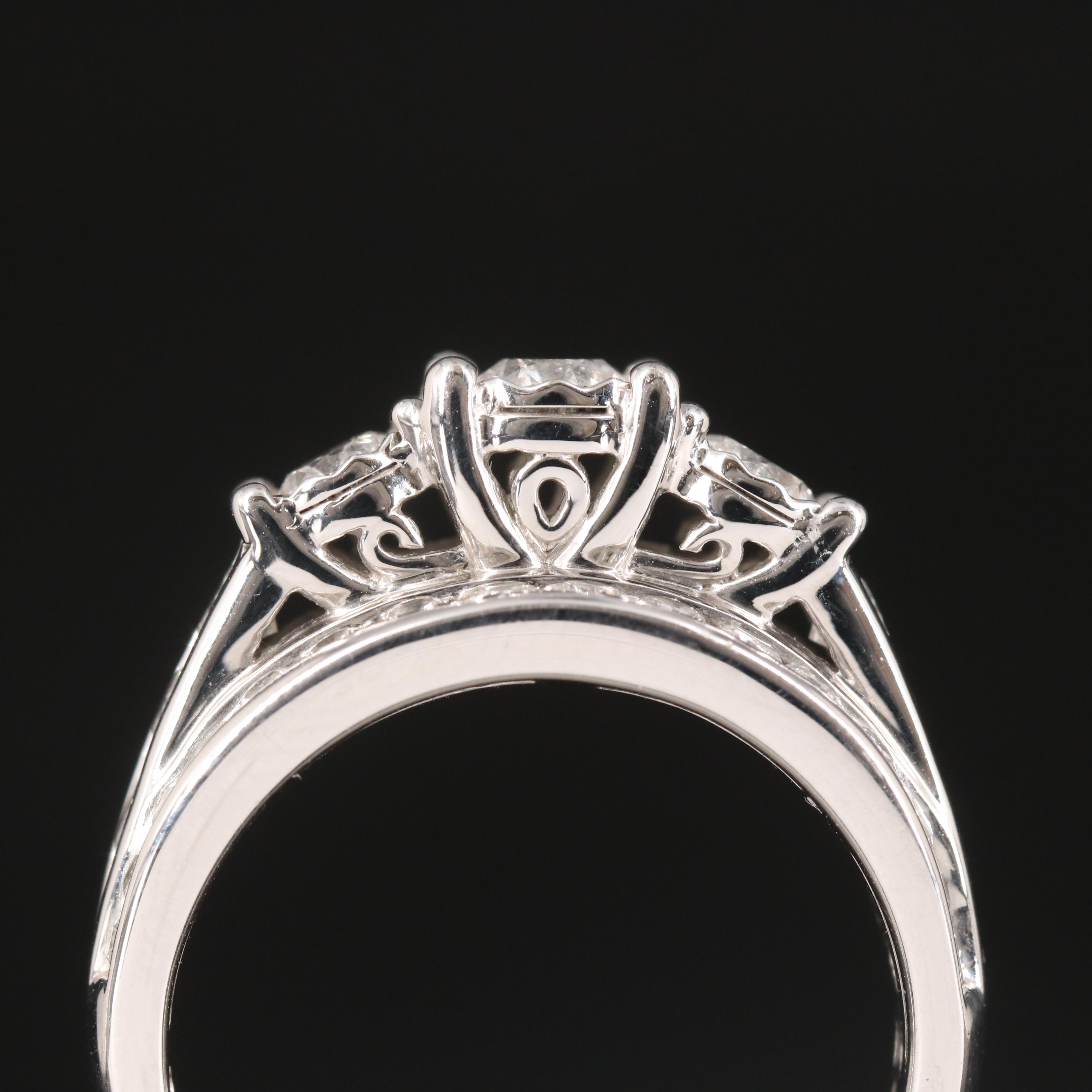 10K Diamond Multi-Row Ring