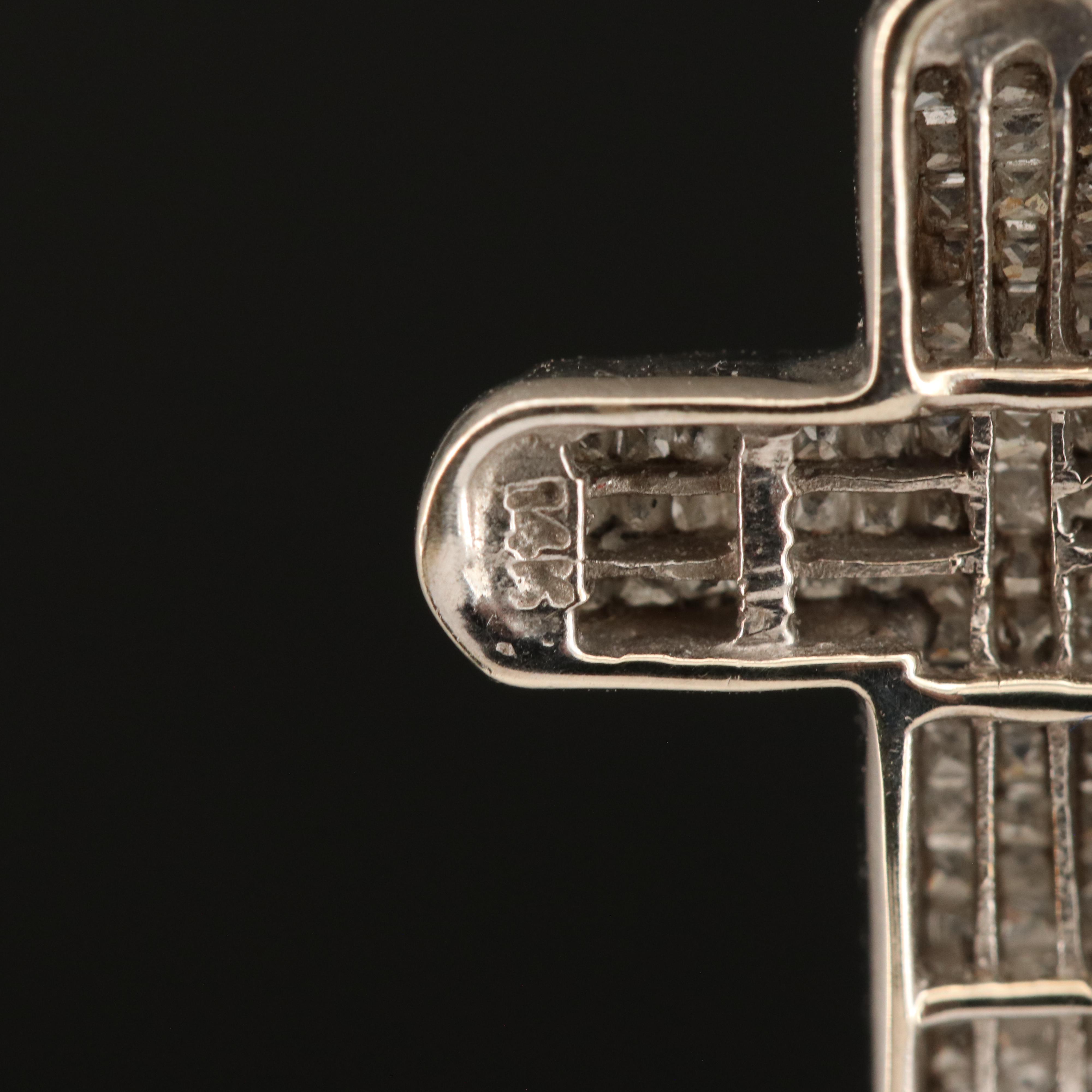 14K Diamond Cross Pendant