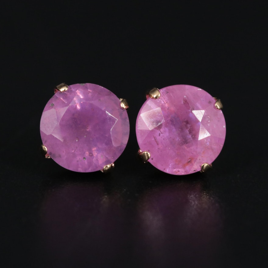 18K Sapphire Stud Earrings