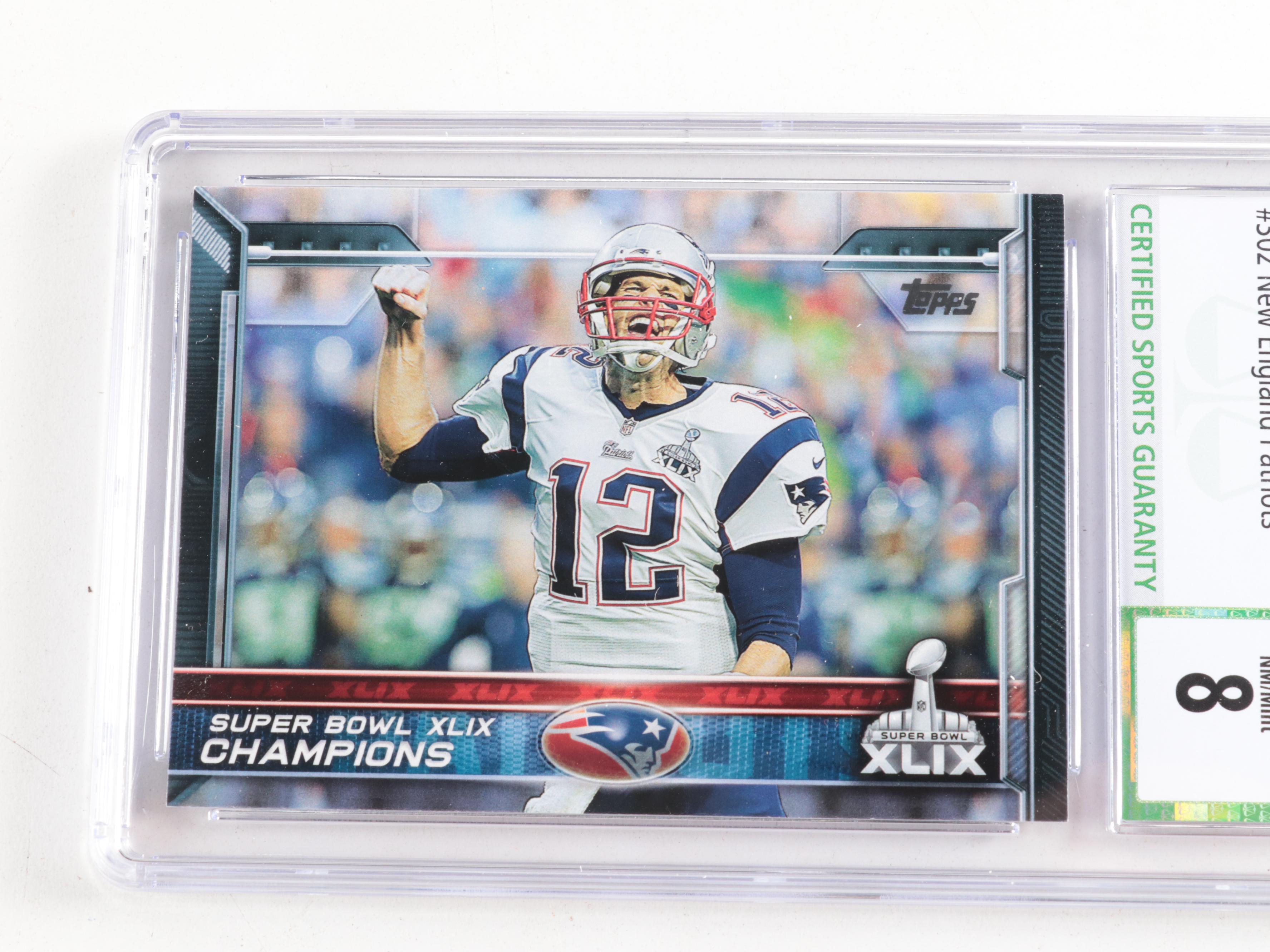 2015 Topps Tom Brady Graded Football Card