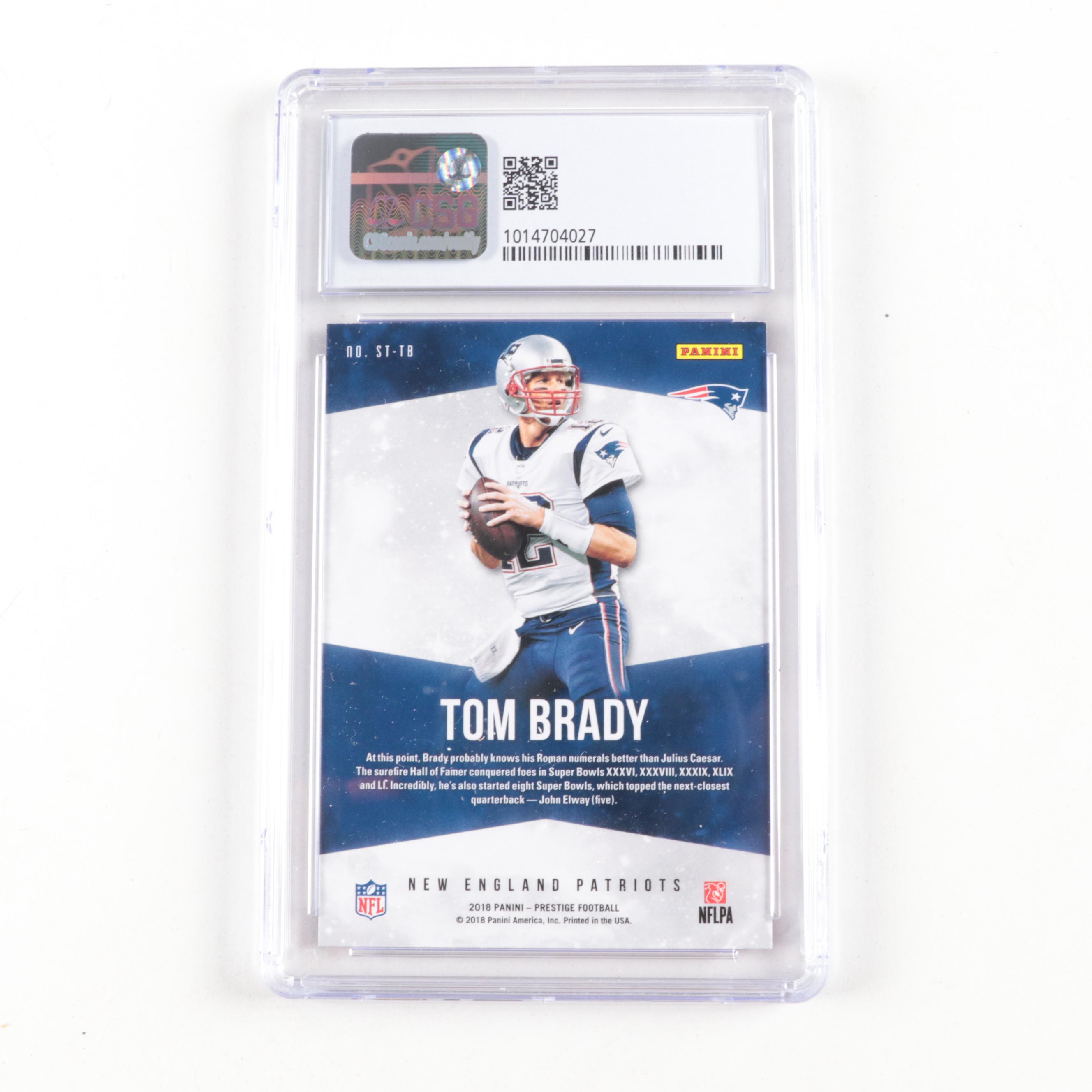 2018 Panini Prestige Stars of the NFL Tom Brady Graded Football Card