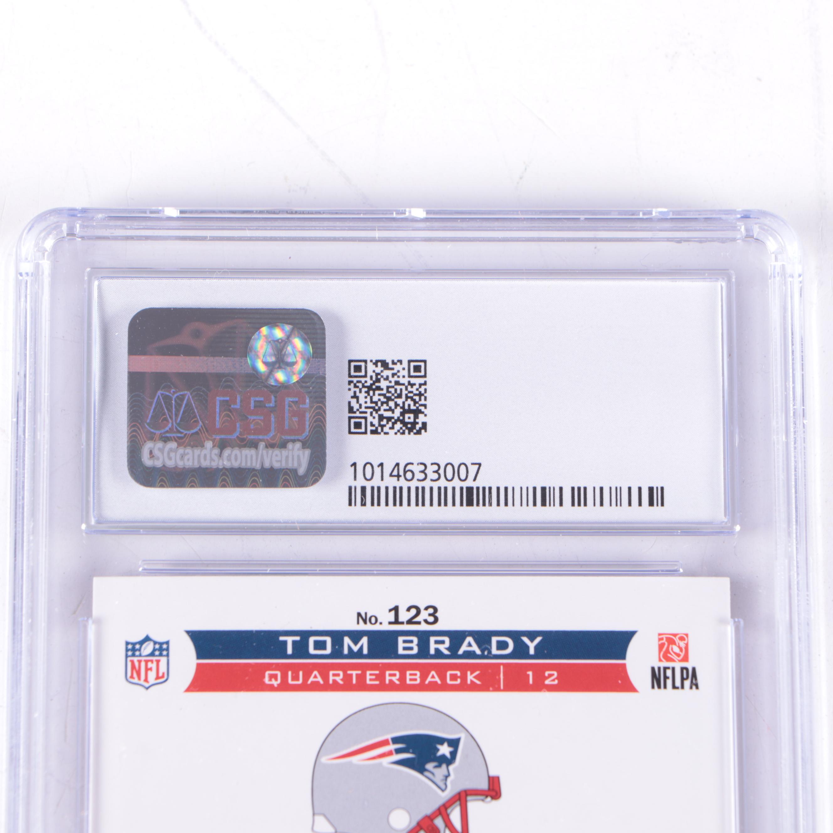 2013 Score Tom Brady Graded Football Card