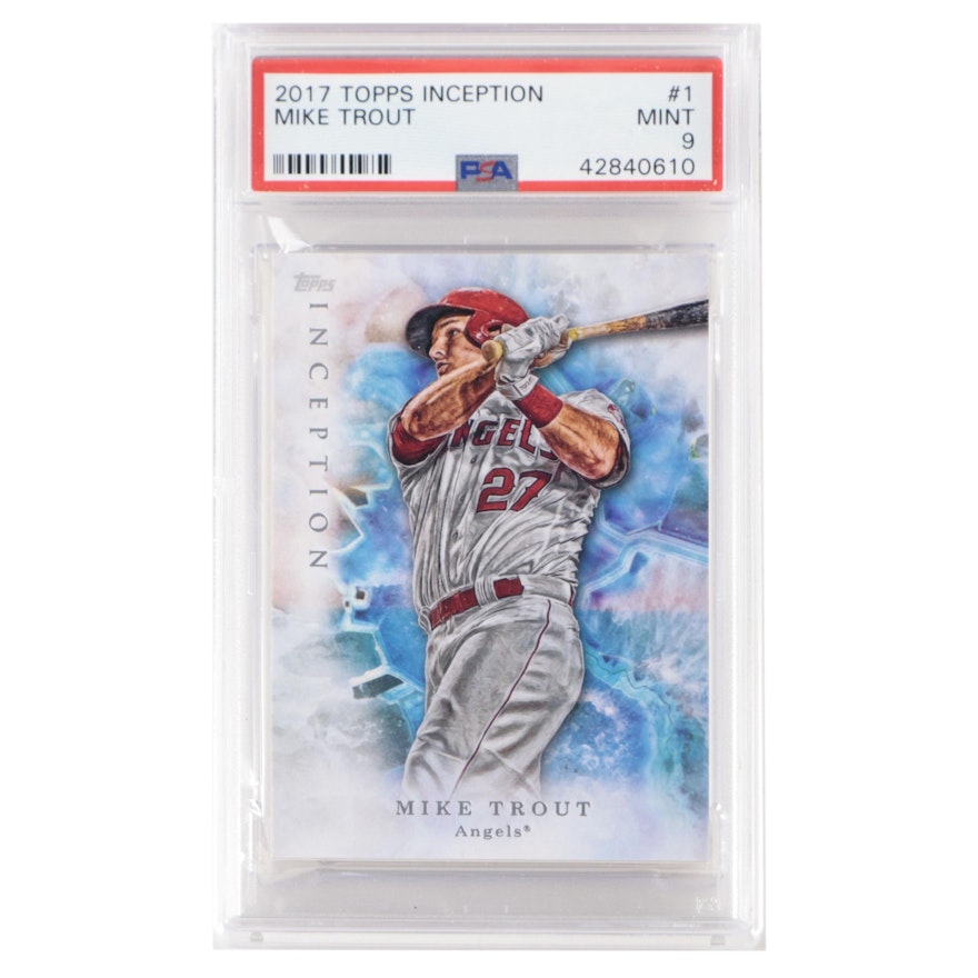 2017 Topps Inception Graded Mike Trout Baseball Card
