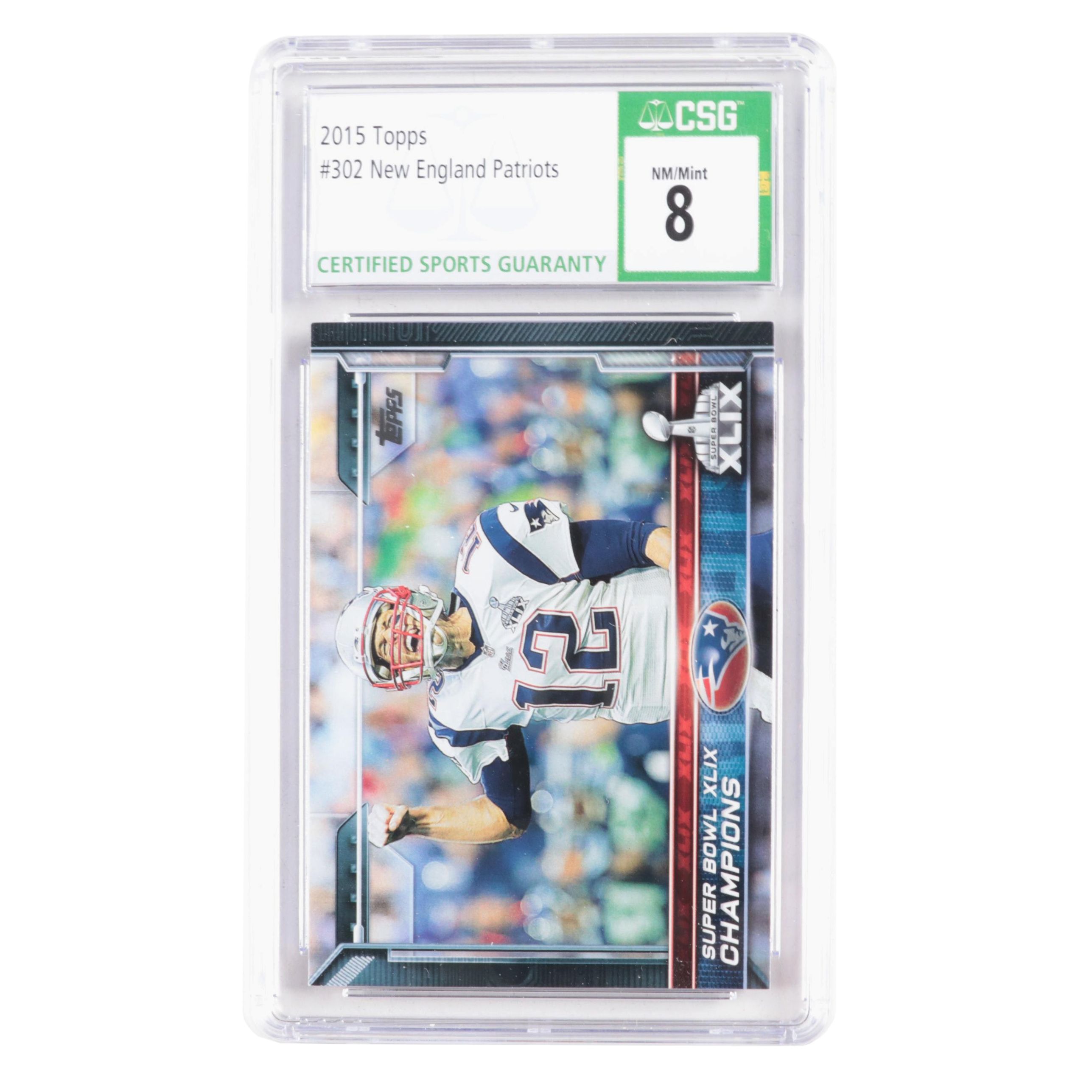 2015 Topps Tom Brady Graded Football Card
