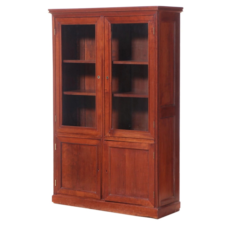 Cherry Bookcase Cabinet, Early 20th Century