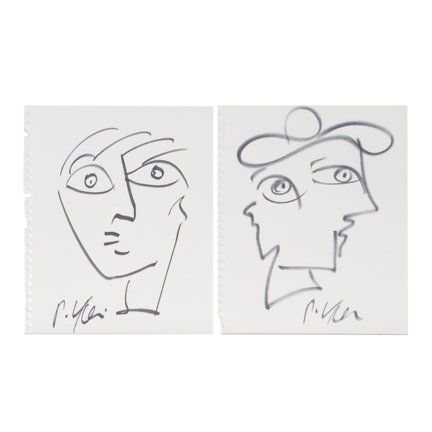 Peter Keil Portrait Ink Drawings