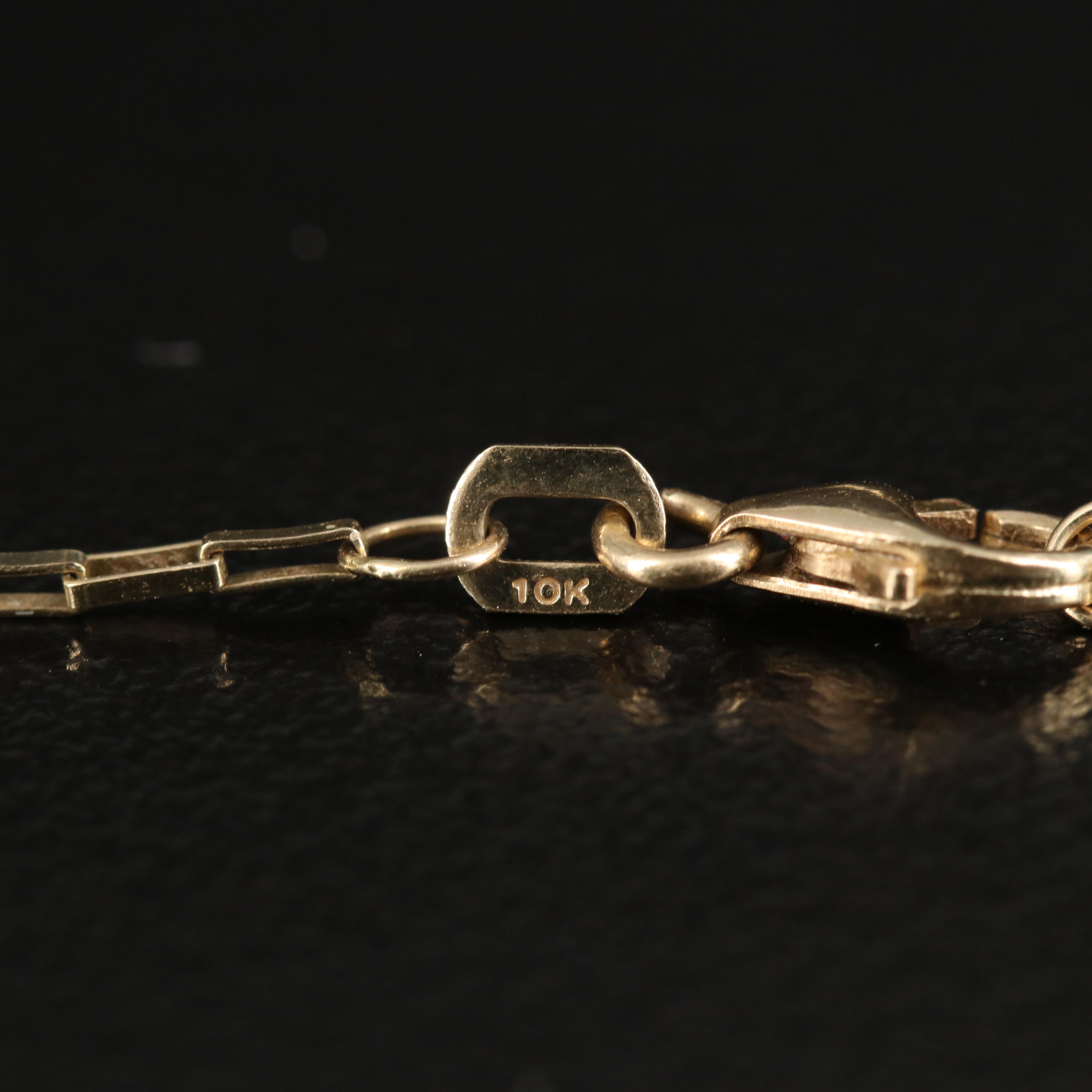 14K Elongated Box Chain Neklace