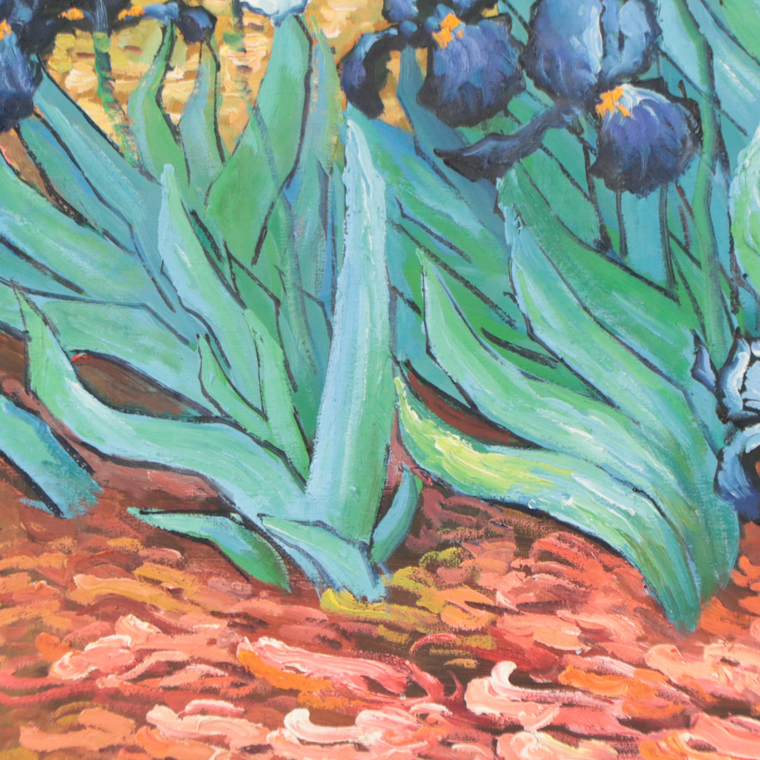 Oil Painting After Vincent van Gogh "Irises"