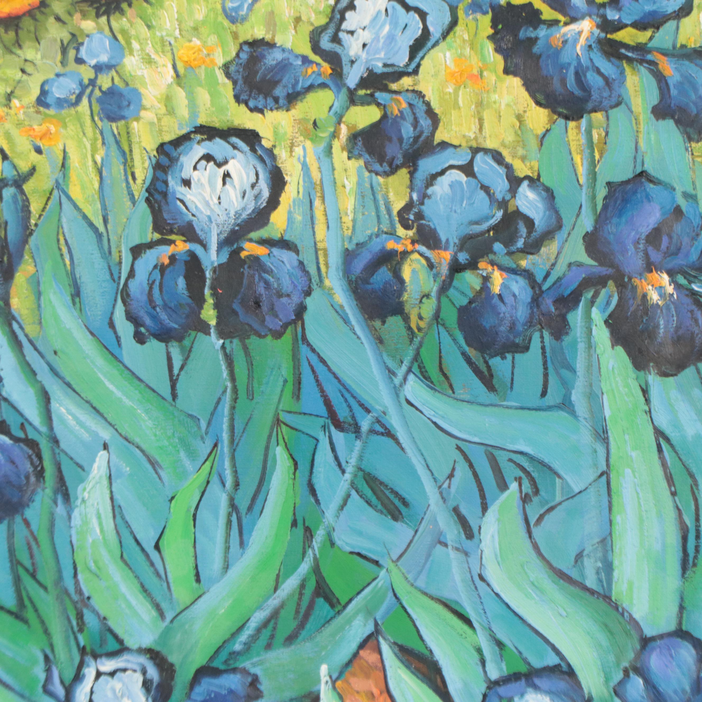 Oil Painting After Vincent van Gogh "Irises"