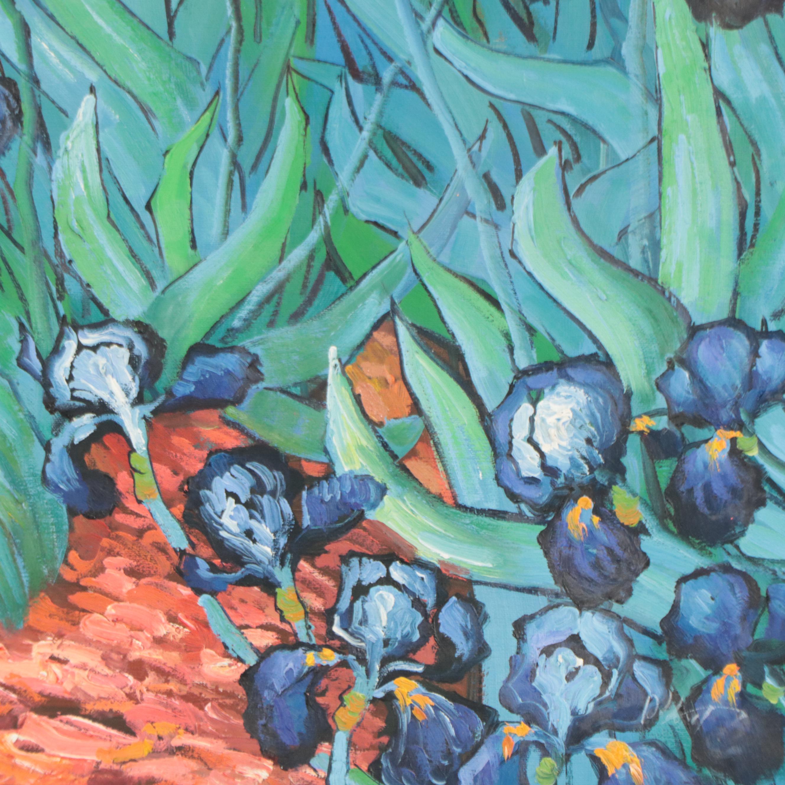 Oil Painting After Vincent van Gogh "Irises"